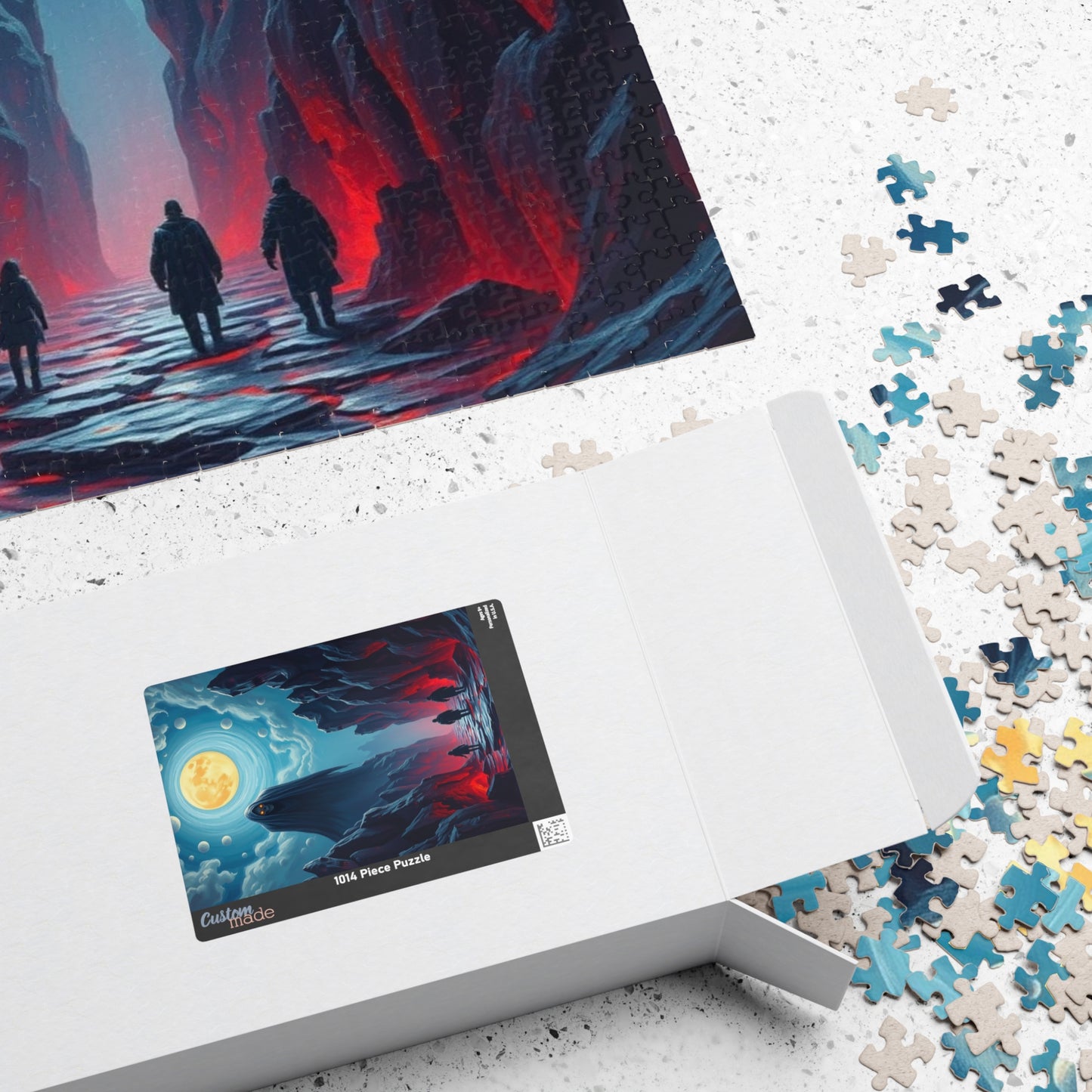Mystical Moonlight Puzzle, 1014-piece Art Puzzle, Fantasy Scene Game, Unique Gift for Puzzle Lovers, Perfect for Family Nights, Home Decor Puzzle The Puzzle Chest