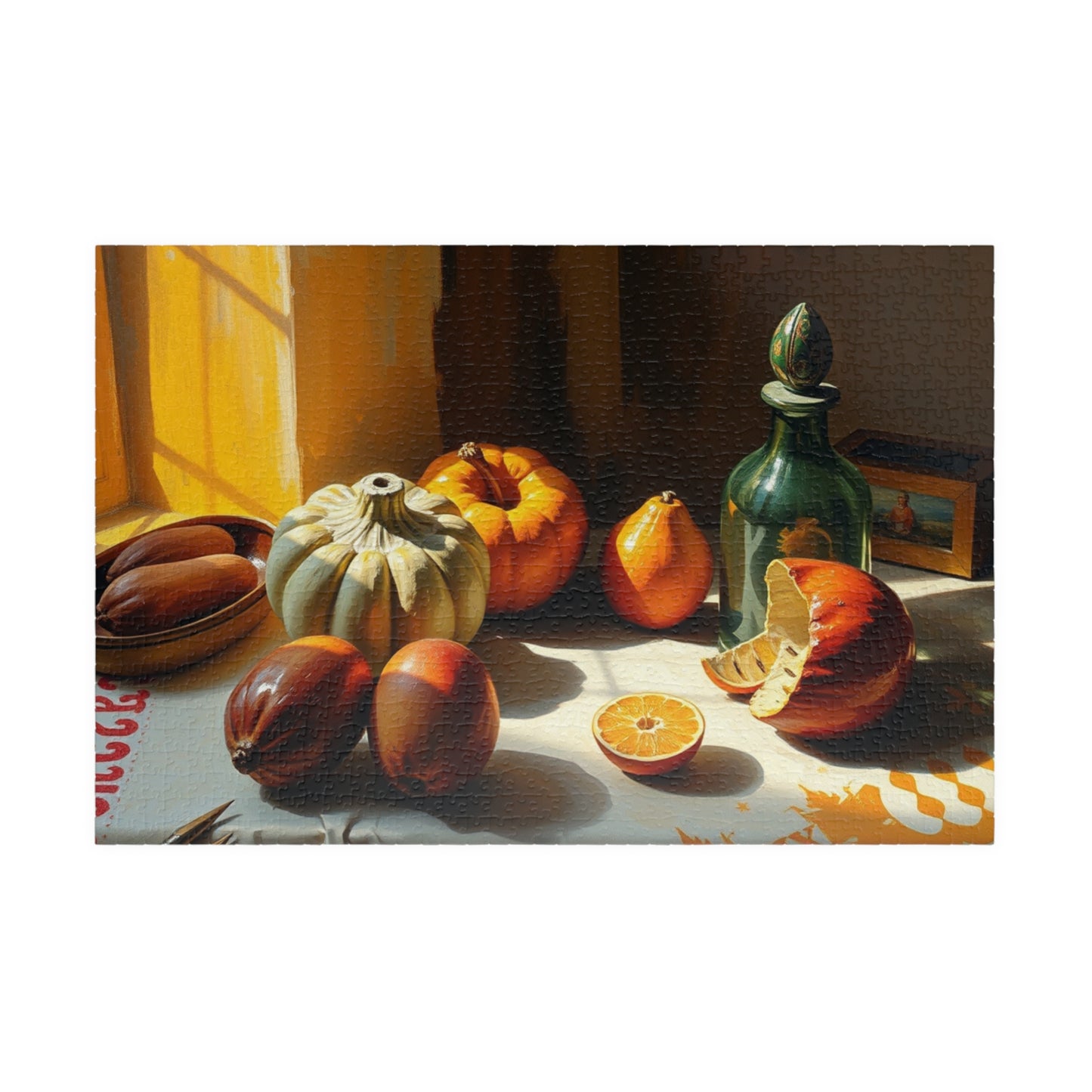 Autumn Still Life Jigsaw Puzzle, Vintage Style Art Design, Cozy Vibes Fun Indoor Activity, Family Game Night, Unique Gift for Puzzle Lovers