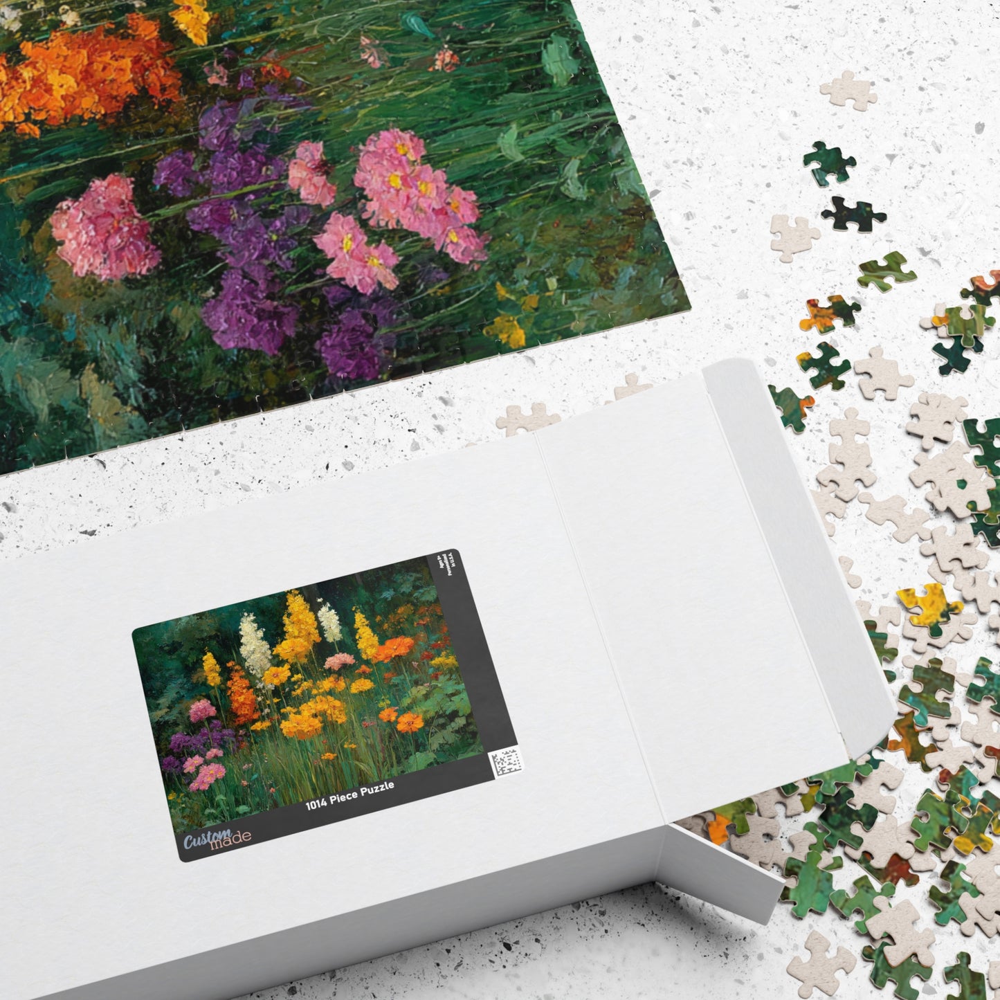 Rustic Wildflower Jigsaw Puzzle - Peaceful Meadow Floral Garden, Nature Inspired Game for Family Night, Nature Lovers, Gifts, Brain Teaser