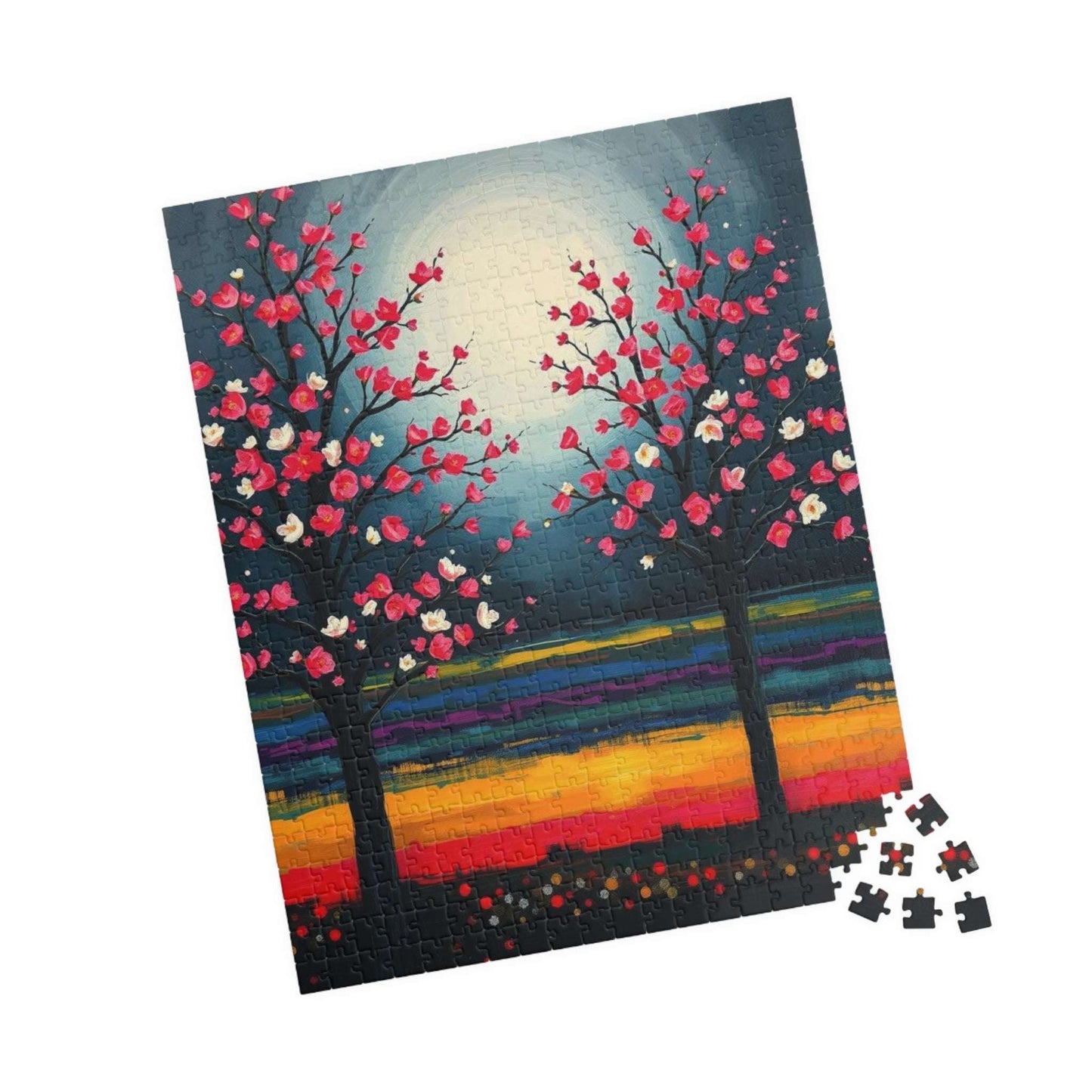 Colorful Landscape Jigsaw Puzzle, Home Activity, Gift for Nature Lover and Friends, Family Game Night Brain Teaser, Unique Wall Art Puzzle The Puzzle Chest