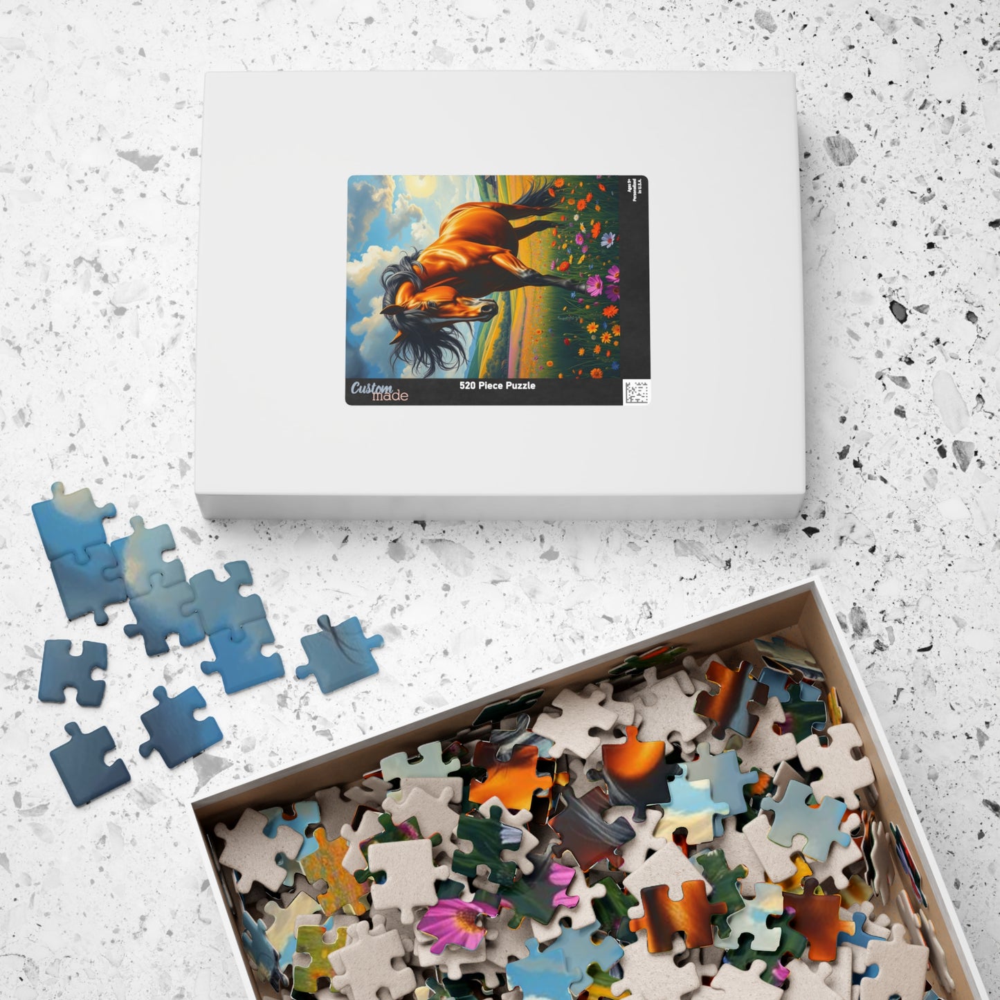 Majestic Horse Puzzle - 110, 252, 520, 1014-pieces - Perfect Gift for Horse Lovers, Family Fun, Game Night, Art Enthusiasts Puzzle The Puzzle Chest