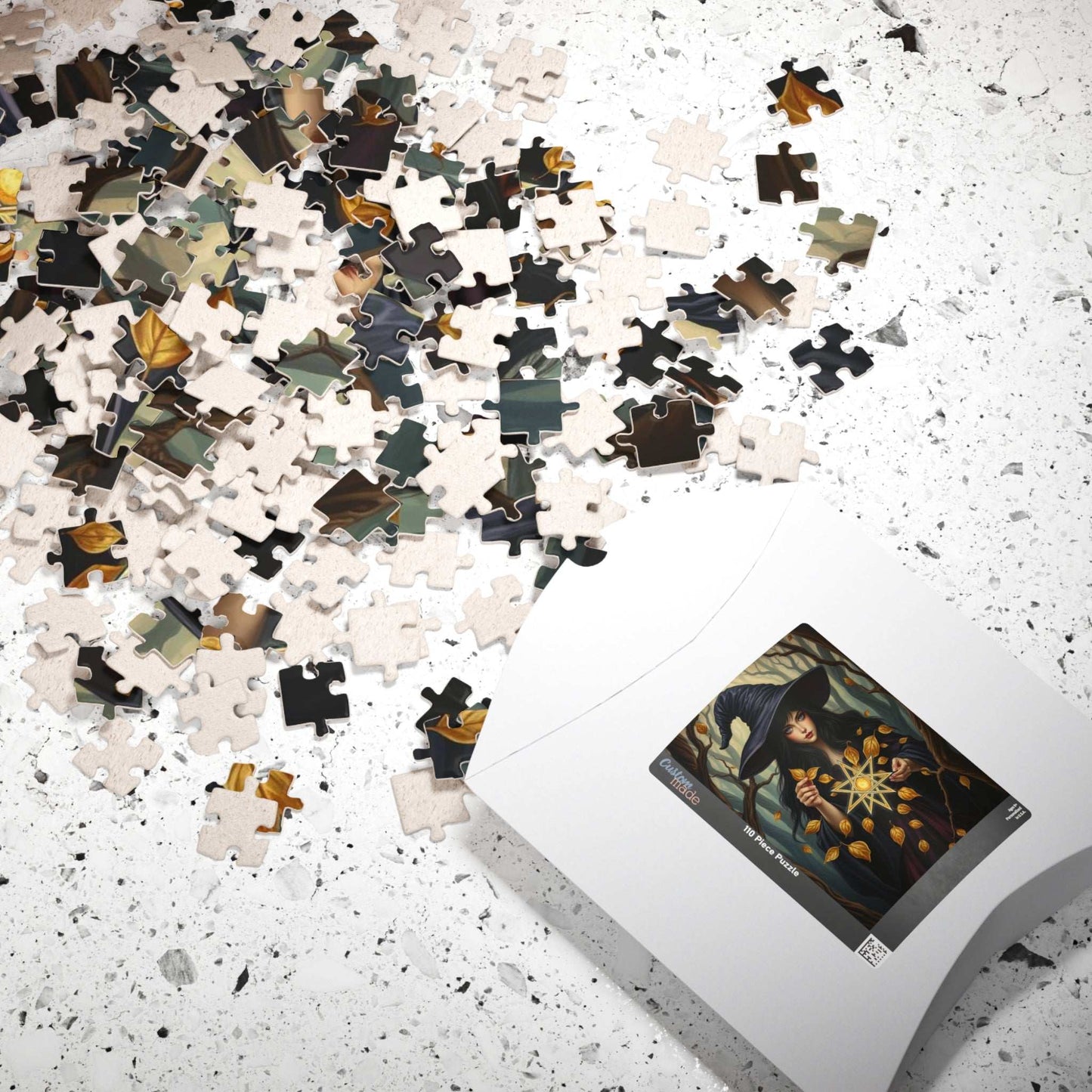Ashes and Embers Magical Witch Puzzle, Enchanting Jigsaw for Adult Cozy Night In, Halloween Decor, Gift for Witch Lover, Mystery Enthusiasts