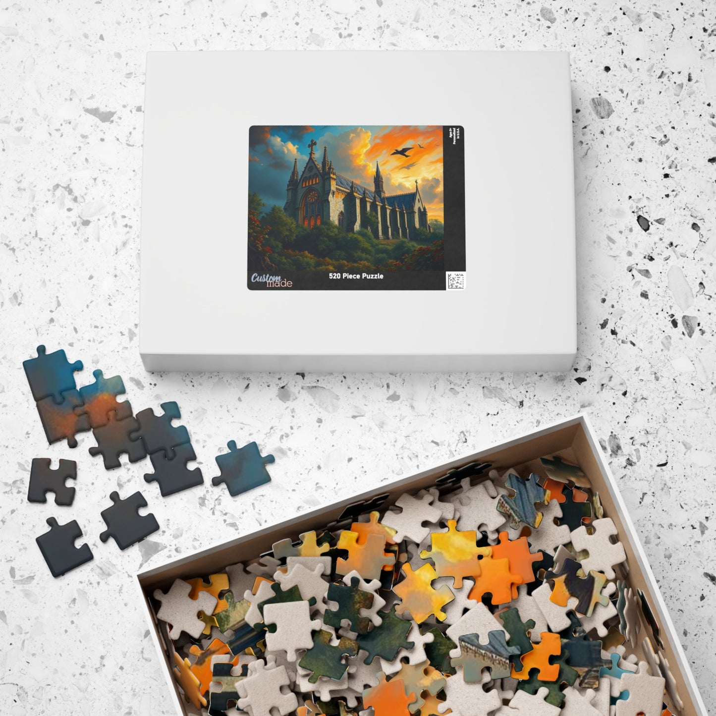 Abbey in the Wildwood Jigsaw Puzzle - Gothic Puzzle Landscape, 1000-Piece Puzzle Art for Solo Fun, Gift for Puzzle Lovers, Indoor Activity Puzzle The Puzzle Chest
