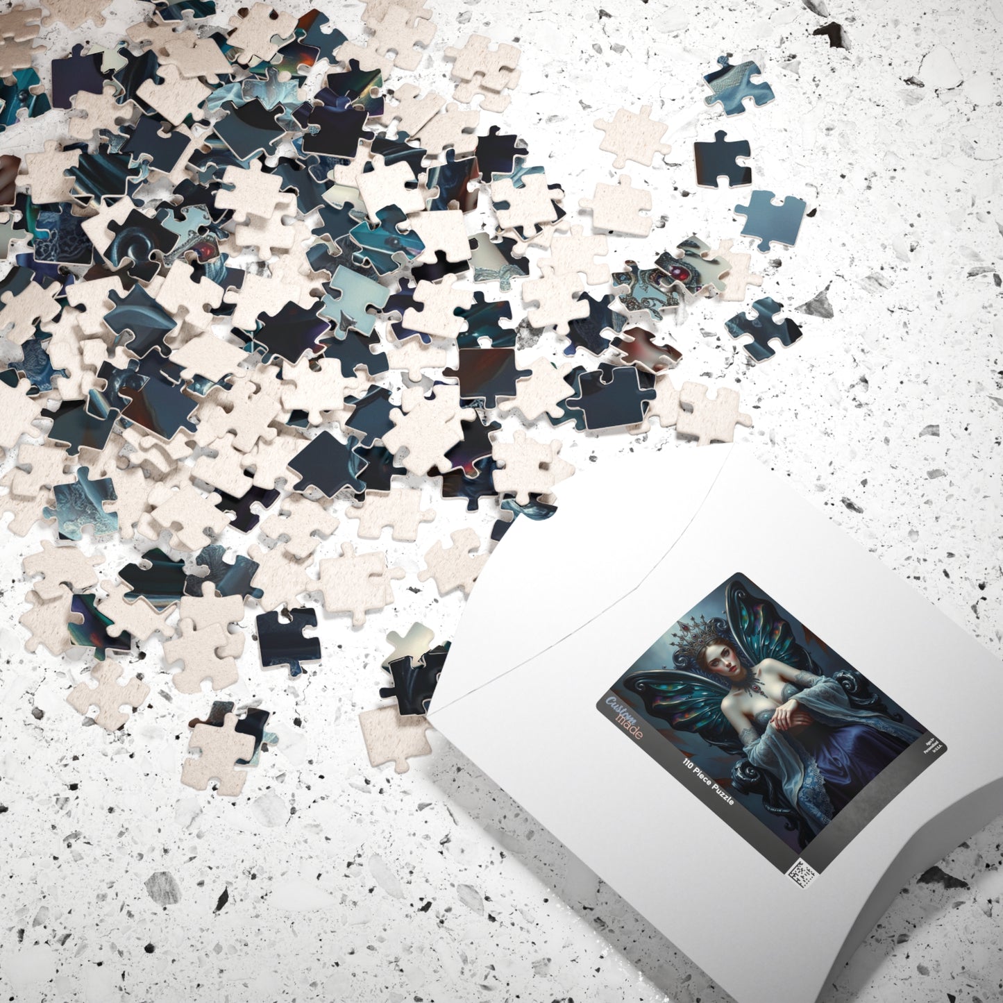Gothic Fairy Queen Jigsaw Puzzle, Mystical Dark Fantasy Tabletop Game 110-1014 Pieces for Adult Puzzle Lovers, Halloween Holiday Gift Idea Puzzle The Puzzle Chest