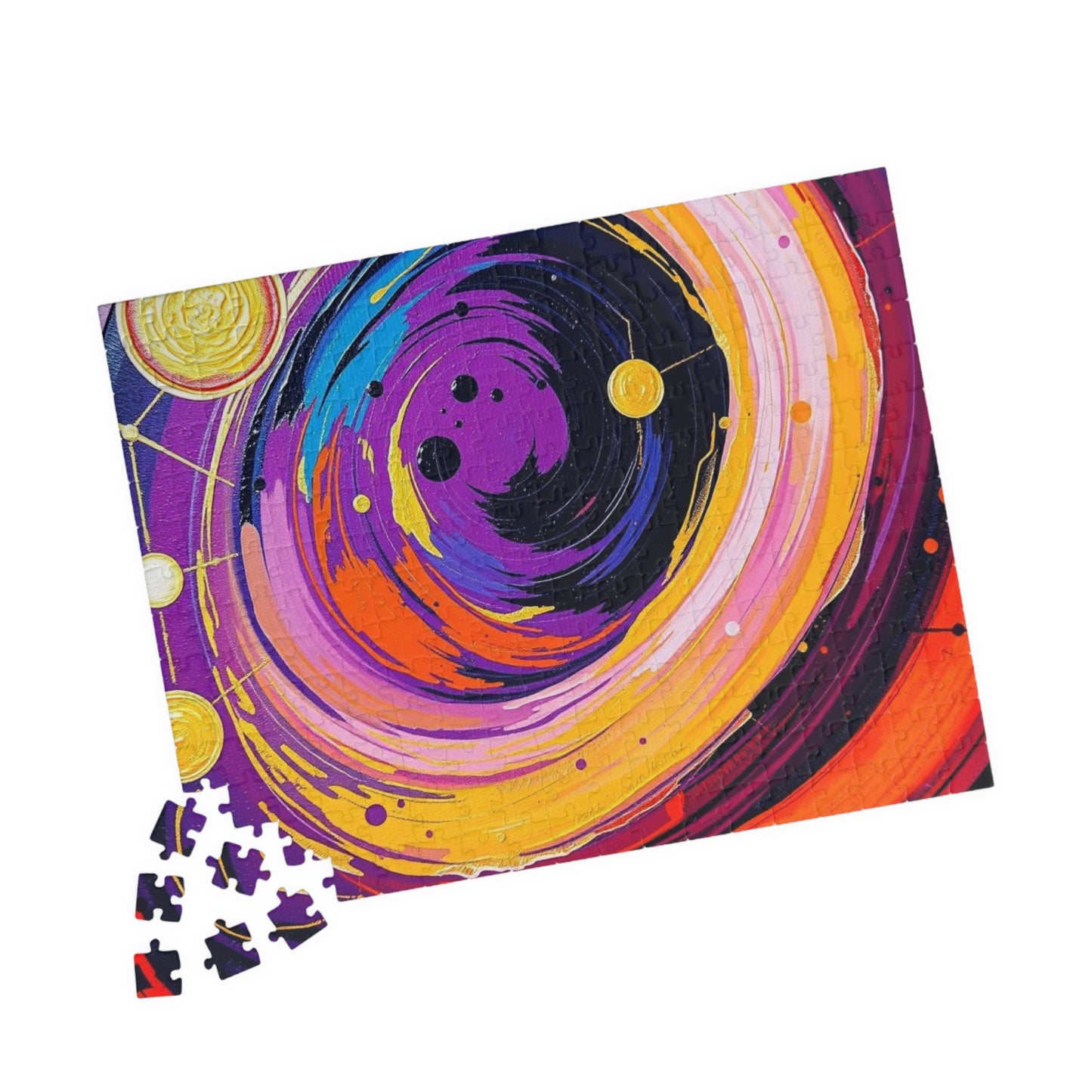 Cosmic Swirl Abstract Puzzle, Space Art Jigsaw Game, Celestial Puzzle, Gift for Astronomy Lover, Family Game Night, Home Decor, Brain Teaser Puzzle The Puzzle Chest