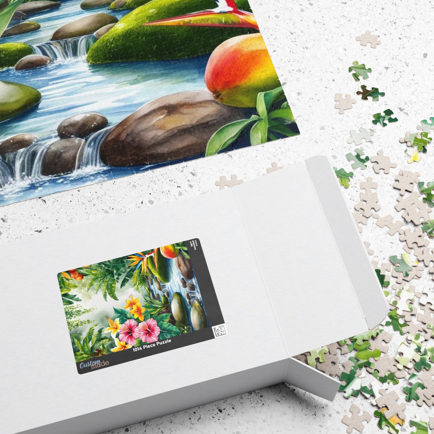 Garden of Eden Puzzle, Biblical Theme, 110, 252, 520, 1014-piece, Flowers Bloom, Streams, Fruit Trees, Faith-Based Gift for Puzzle Lover Puzzle The Puzzle Chest