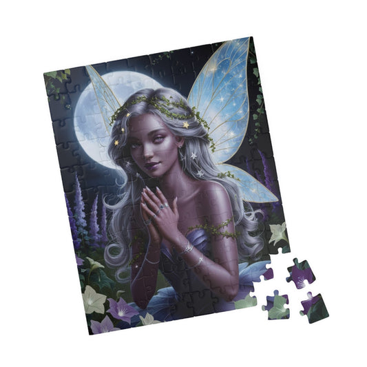 Moonlit Fairy Puzzle | 110-1014 Piece Adult Jigsaw Game | Creative Gift Idea for Puzzle Lover | Mindful Activity for Family Fun Brain Teaser 110 pcs (Vertical) Puzzle The Puzzle Chest