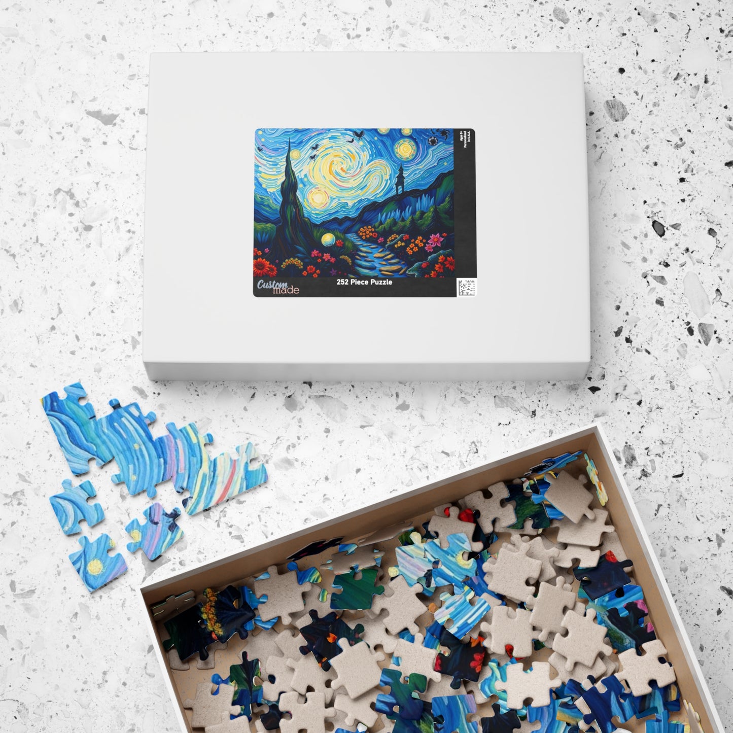 Starry Night Jigsaw Puzzle, Colorful 110-1014 Piece Puzzle for Art Lover, Family Game Night, Home Entertainment, Gift for Puzzle Enthusiasts Puzzle The Puzzle Chest