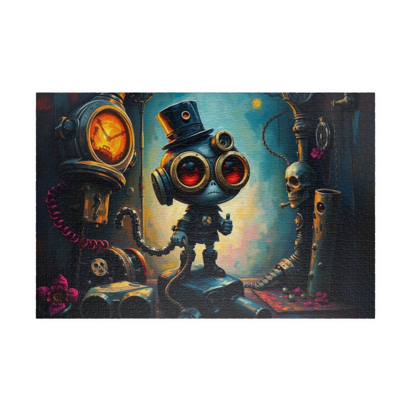 Whimsical Steampunk Jigsaw Puzzle, Unique Birthday Holiday Gift, Family Fun Game Night, Quiet Home Entertainment, Puzzle Lover 1014 pcs (Horizontal) Puzzle The Puzzle Chest