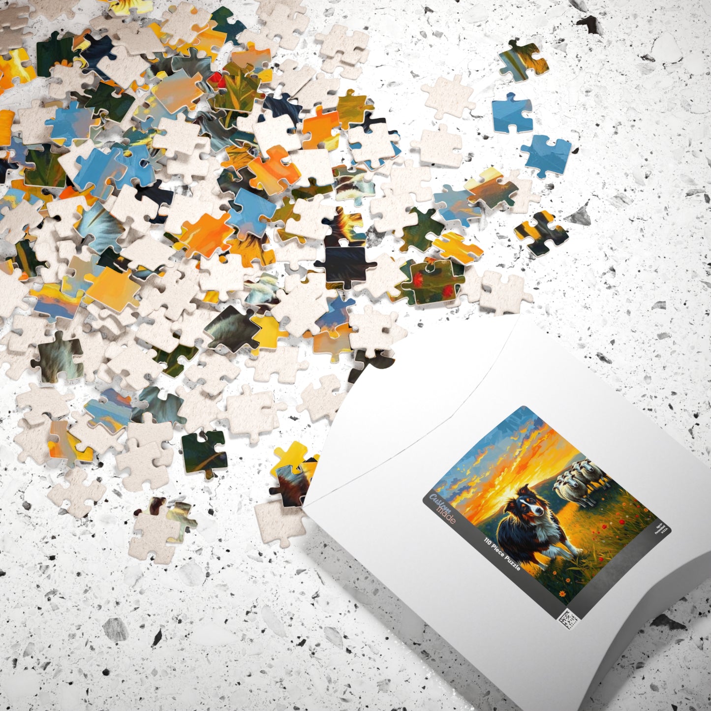 Australian Shepherd Jigsaw Puzzle, Nature Animal Theme Game, Perfect for Dog Lovers, Pet Owners, Friends Family Fun, Birthday Holiday Gift Puzzle The Puzzle Chest
