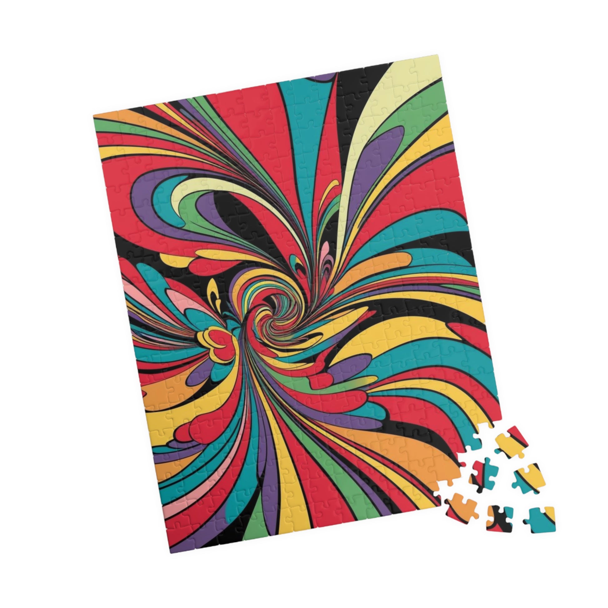 Colorful Swirl Puzzle - Pop Art Jigsaw Puzzle for Adults Puzzle The Puzzle Chest