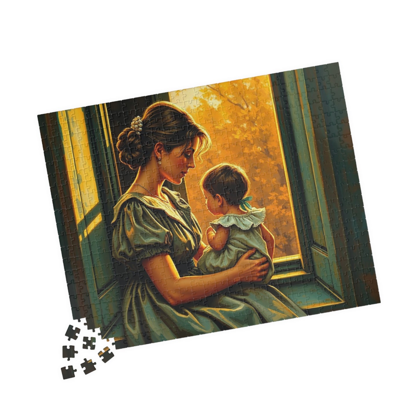 Heartwarming Mother and Child Puzzle - 110, 252, 520, 1014 Pieces, Family Bonding, Best Gift for Moms, Cozy Home Entertainment Brain Teaser Puzzle The Puzzle Chest
