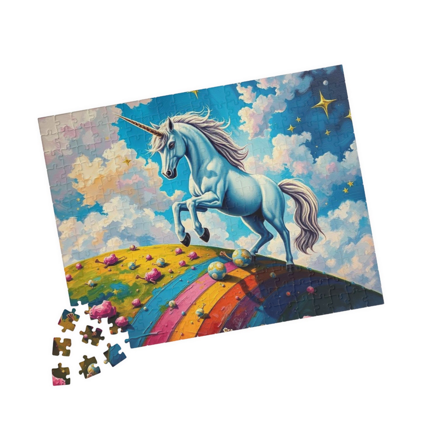 Unicorn Rainbow Puzzle | 110-1014 Piece Mythical Theme Jigsaw | Fun Family Activity, Mental Exercise, Puzzle Lover Holiday Birthday Gift Puzzle The Puzzle Chest