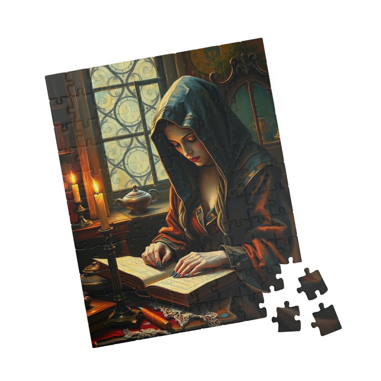 Mystical Gothic Art Puzzle, 110-1014 Piece Study Room Scene, Jigsaw Game for Relaxation, Ideal Gift for Puzzle Lovers, Entertaining Pastime Puzzle The Puzzle Chest