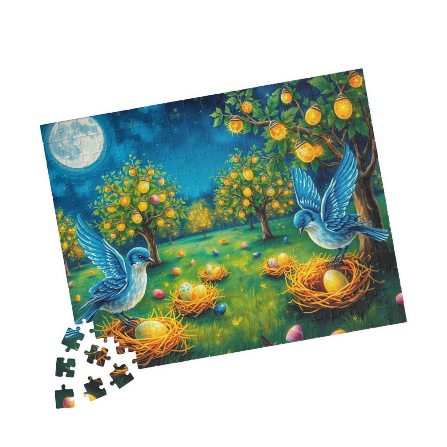 Colorful Easter Nest Jigsaw Puzzle for Adults, Perfect for Family Fun, Solo Entertainment, Mental Exercise, Holiday and Birthday Gifts Puzzle The Puzzle Chest