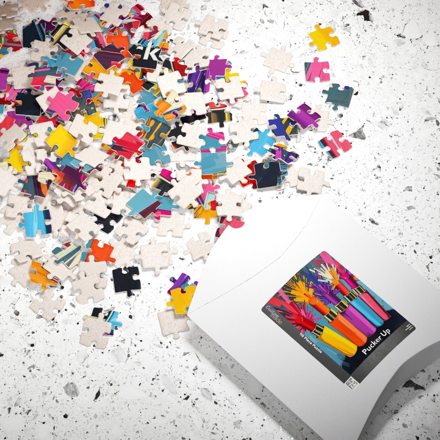 Colorful Makeup Jigsaw Puzzle - Fun Gift for Makeup Lovers, Family Game Night, Beauty Enthusiast, Unique Home Entertainment Puzzle The Puzzle Chest