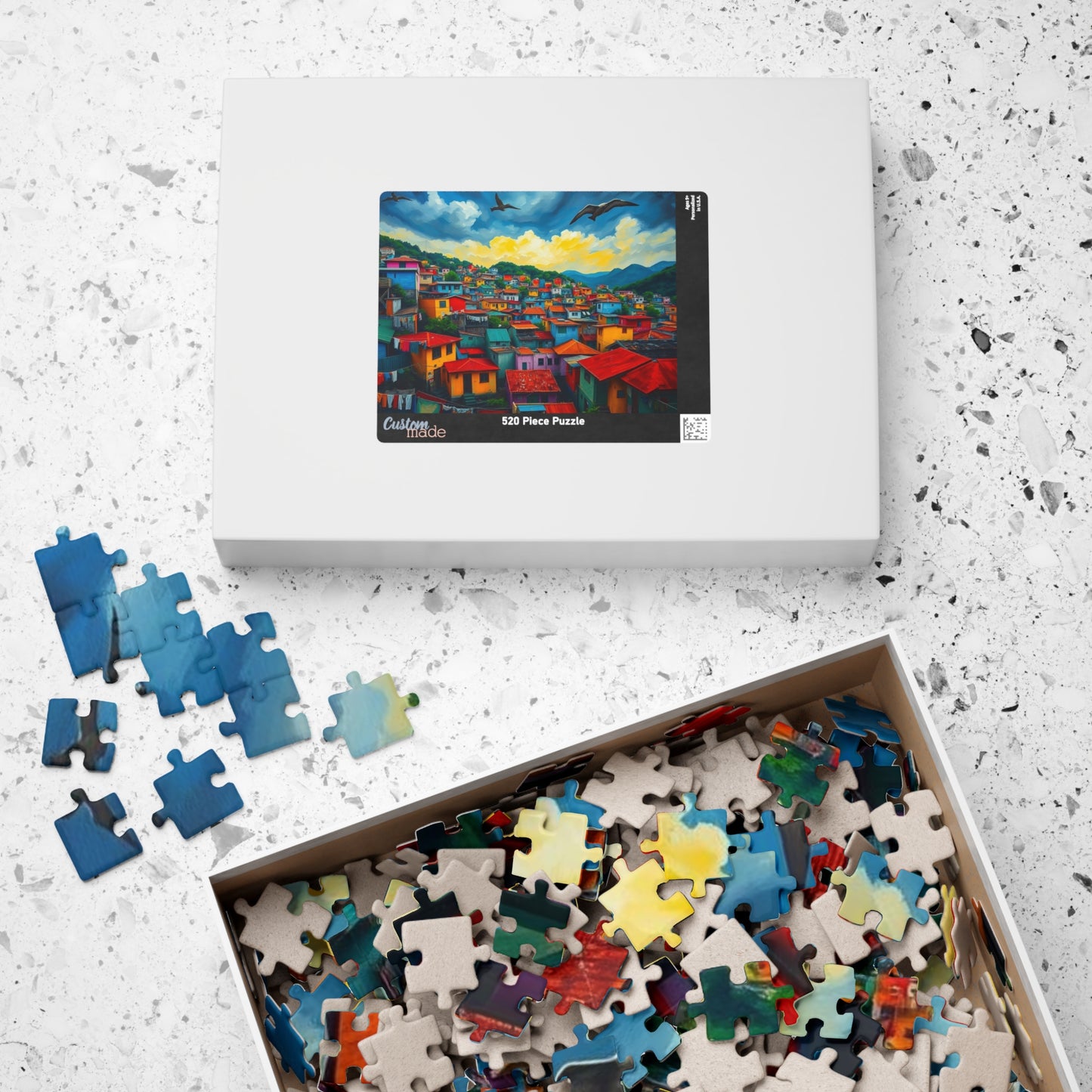 Rio de Janeiro Favela Jigsaw Puzzle for Adult Entertainment, Mindfulness Activity, Holiday Birthday Gift for Friends, Cityscape Puzzle Puzzle The Puzzle Chest