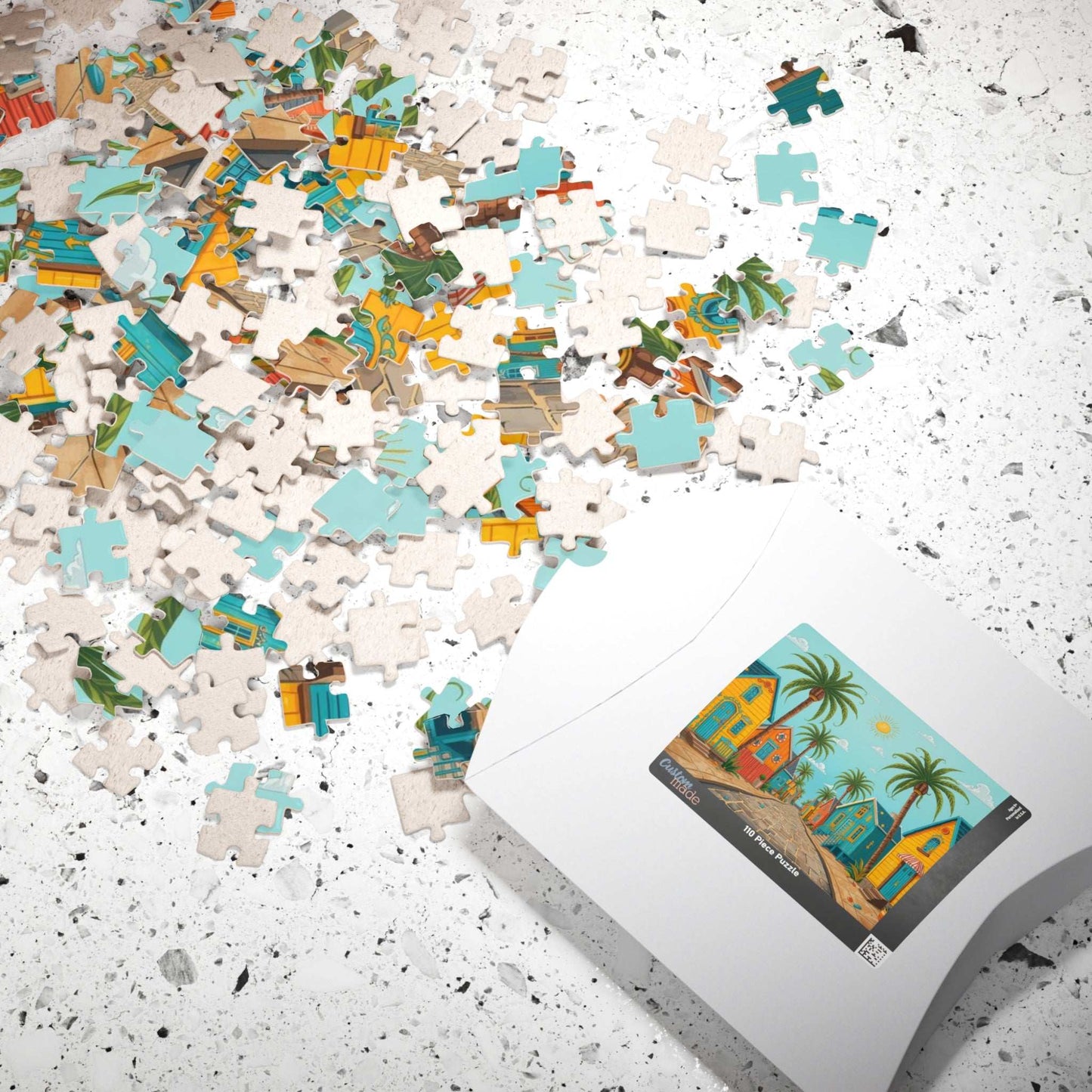 Beach House Village Puzzle - Seaside Town Jigsaw Game Puzzle The Puzzle Chest