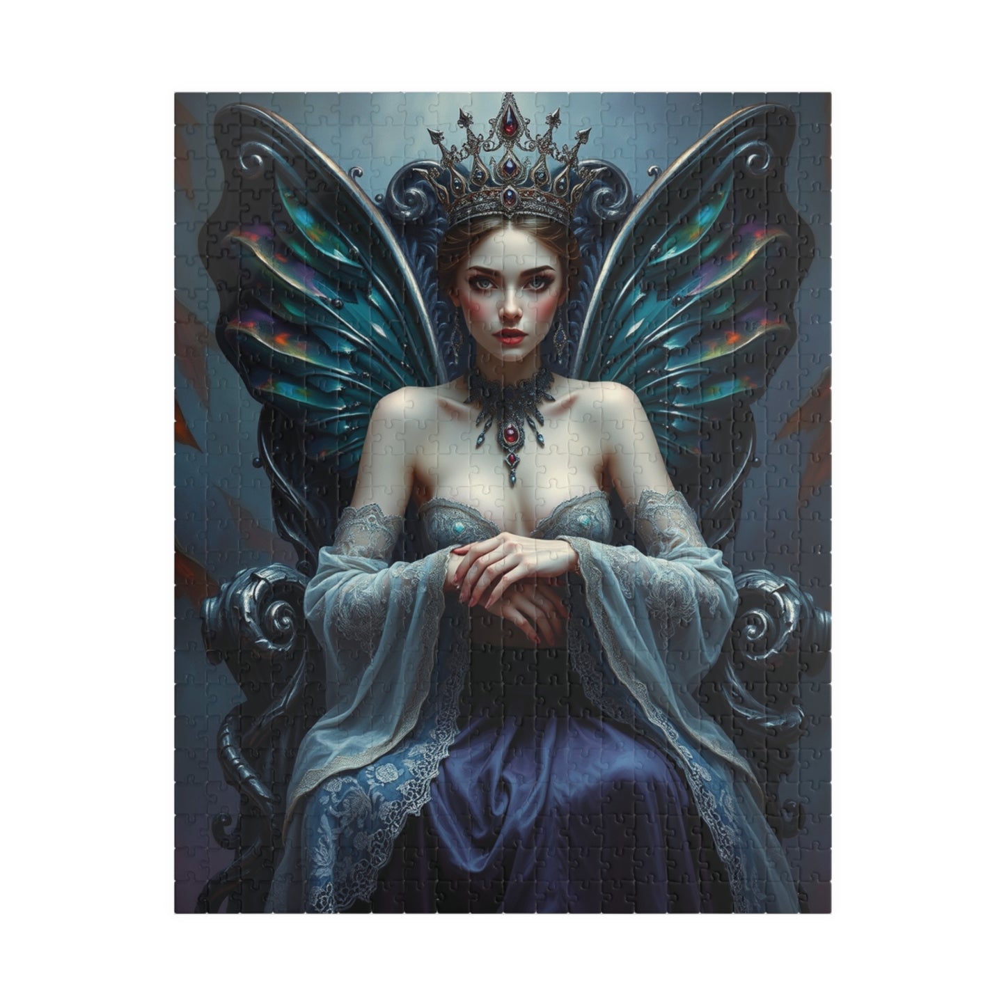 Gothic Fairy Queen Jigsaw Puzzle, Mystical Dark Fantasy Tabletop Game 110-1014 Pieces for Adult Puzzle Lovers, Halloween Holiday Gift Idea 520 pcs (Vertical) Puzzle The Puzzle Chest