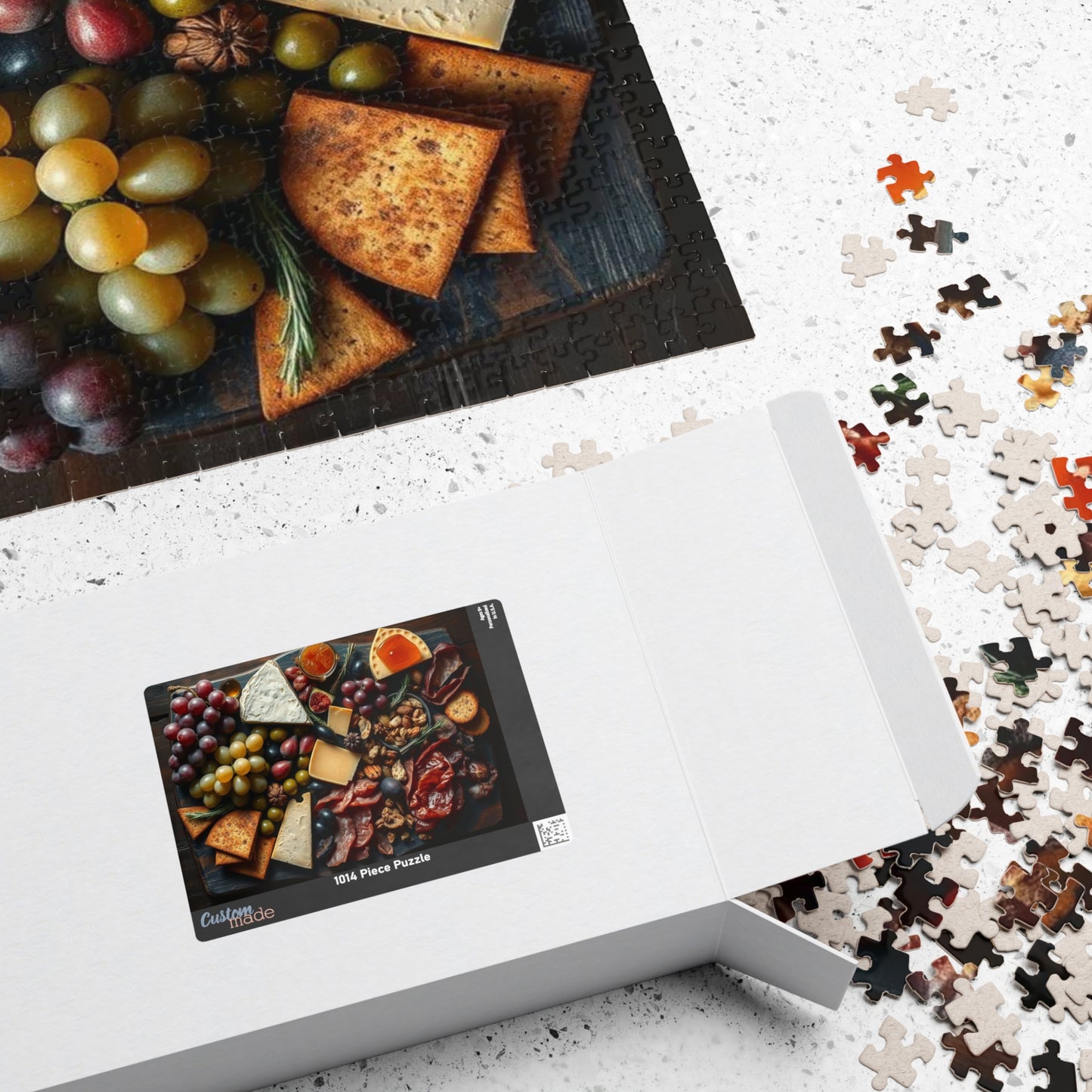 Artisanal Food Jigsaw Puzzle for Adults - 110, 252, 520, 1014-piece, Gourmet Cheeseboard Kitchen Decor, Puzzle Gift for Foodies Puzzle The Puzzle Chest