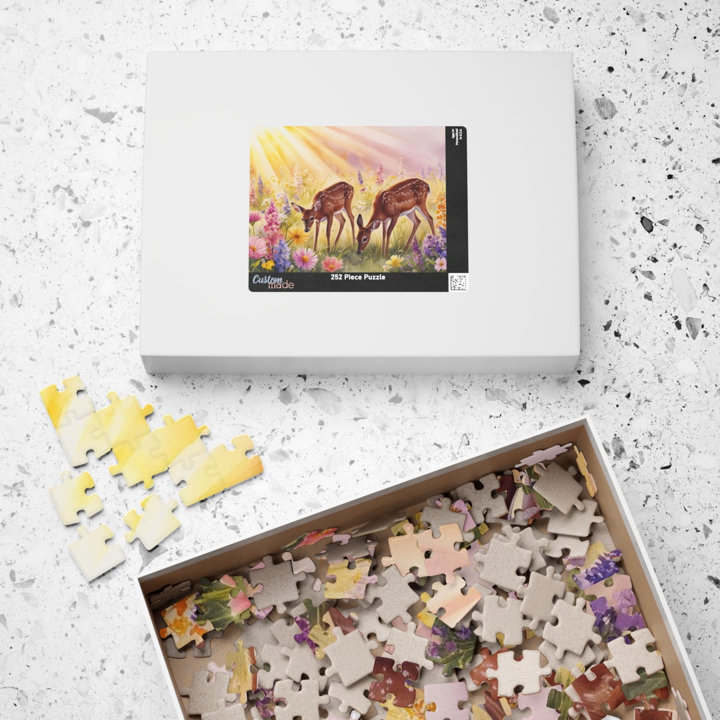 Enchanting Deer Jigsaw Puzzle - 110, 252, 520 & 1014-Piece, Wildlife Theme Nature Lovers Gift for All Occasions, Family Game Night Brain Teaser Puzzle The Puzzle Chest