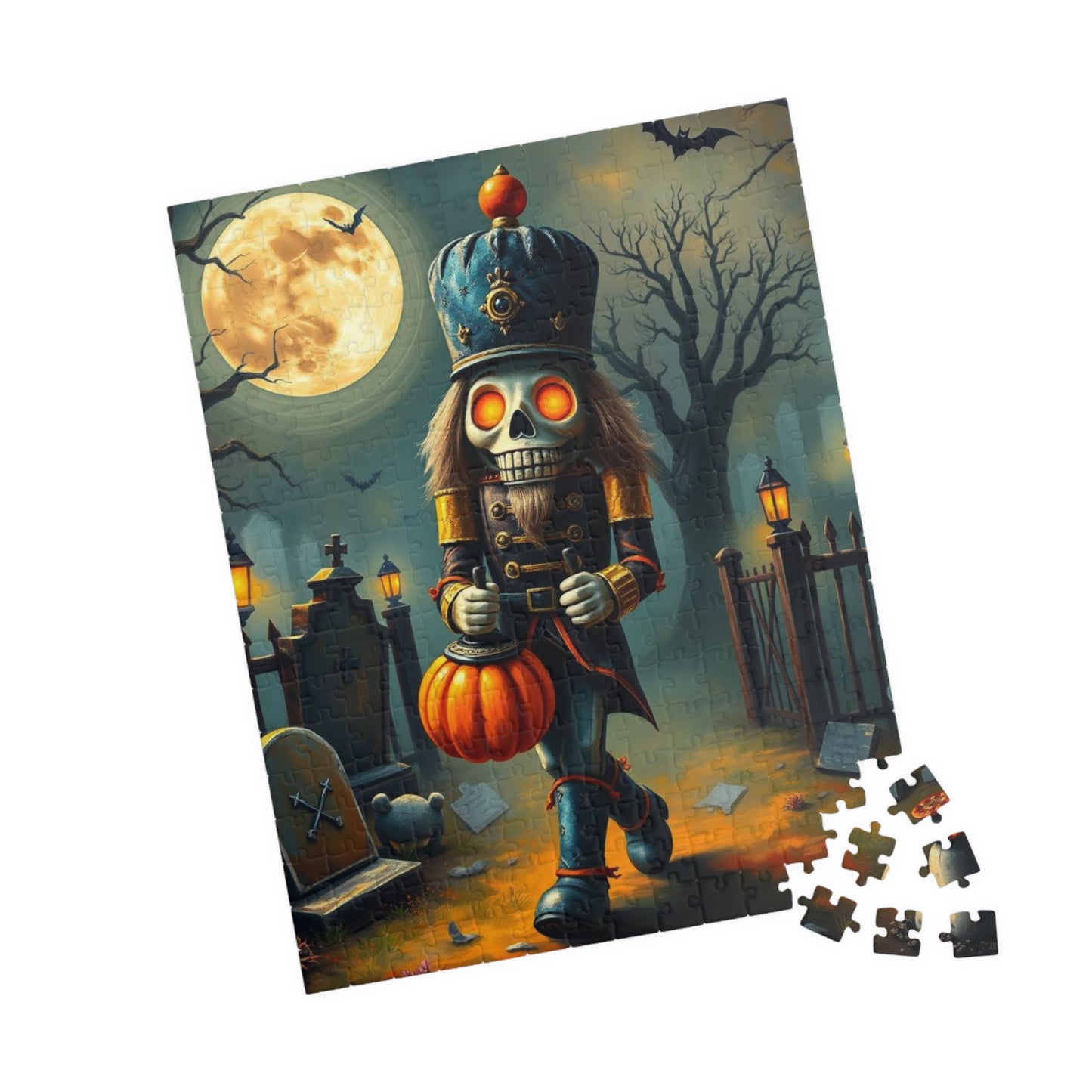 Nutcracker Midnight March - Spooky Halloween Puzzle, 110, 252, 520, 1014-piece Jigsaw Fun Family Activity, Holiday Birthday Gift for Friend
