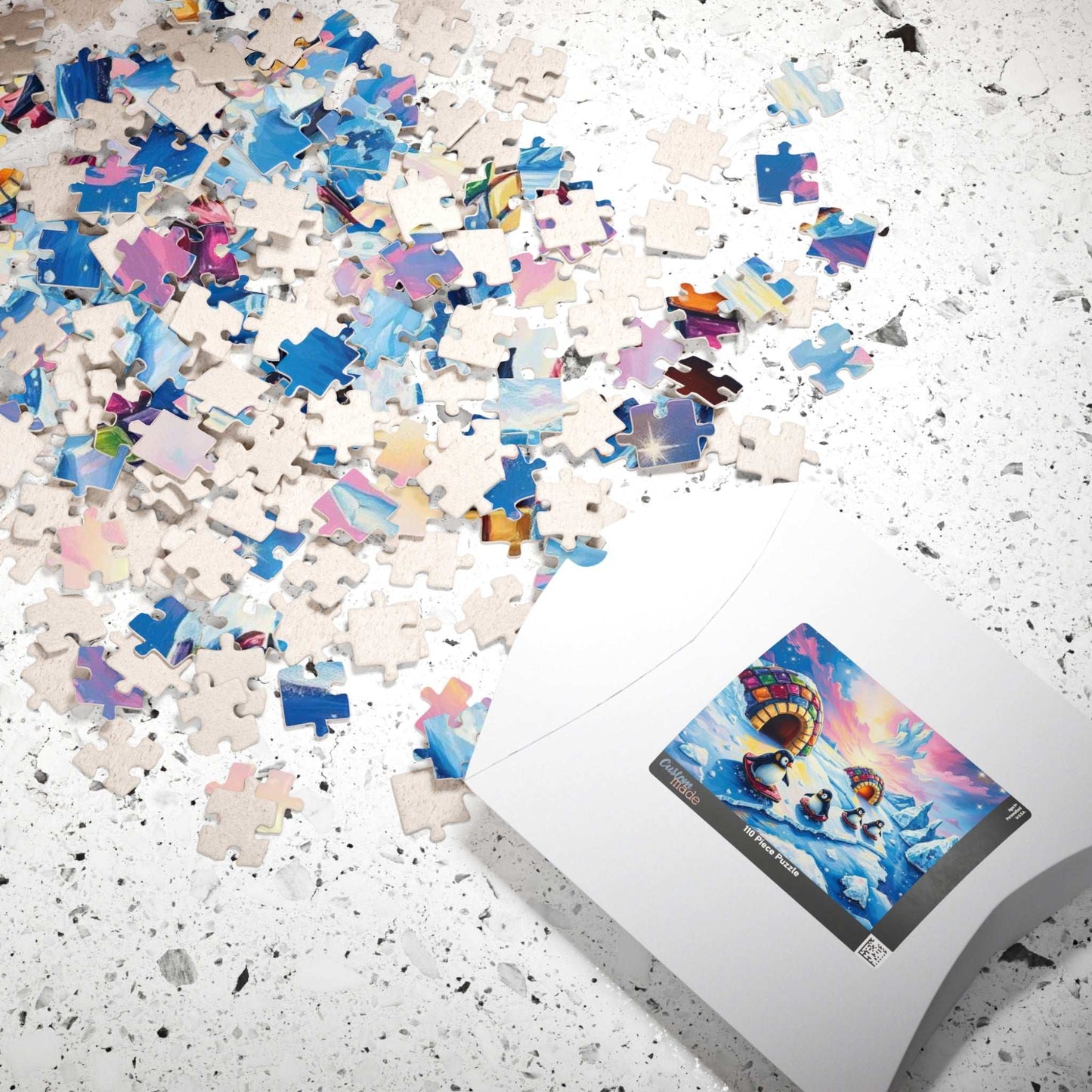 Arctic Whimsy Cozy Penguin Puzzle - 110-1014 Piece Winter Jigsaw, Fun Family or Solo Activity, Holiday or Birthday Gift, Senior Brain Teaser