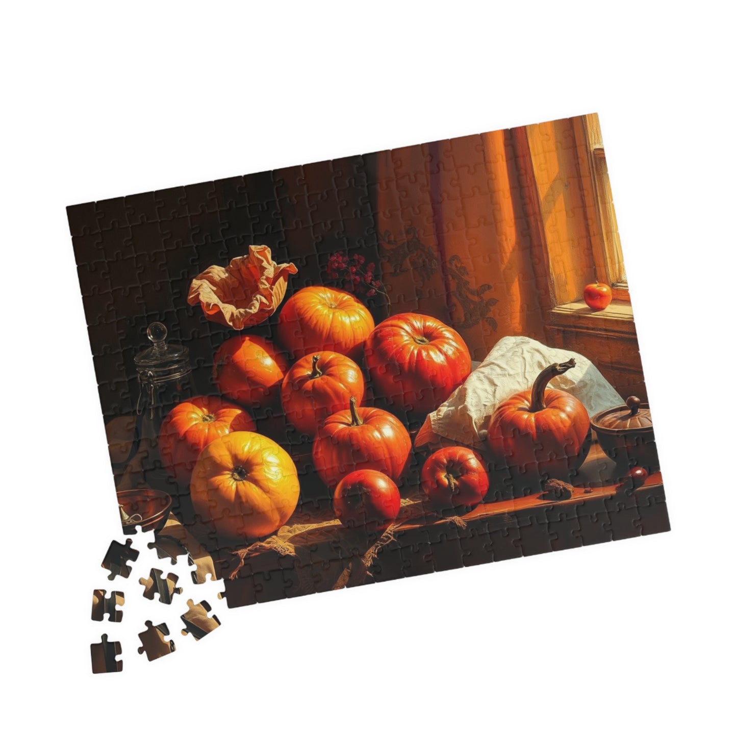 Fall Harvest Still Life Jigsaw Puzzle, Autumn Vintage Style Art Design, Seasonal Cozy Family Activity, Best Puzzle Lover Gift, Thanksgiving Puzzle The Puzzle Chest