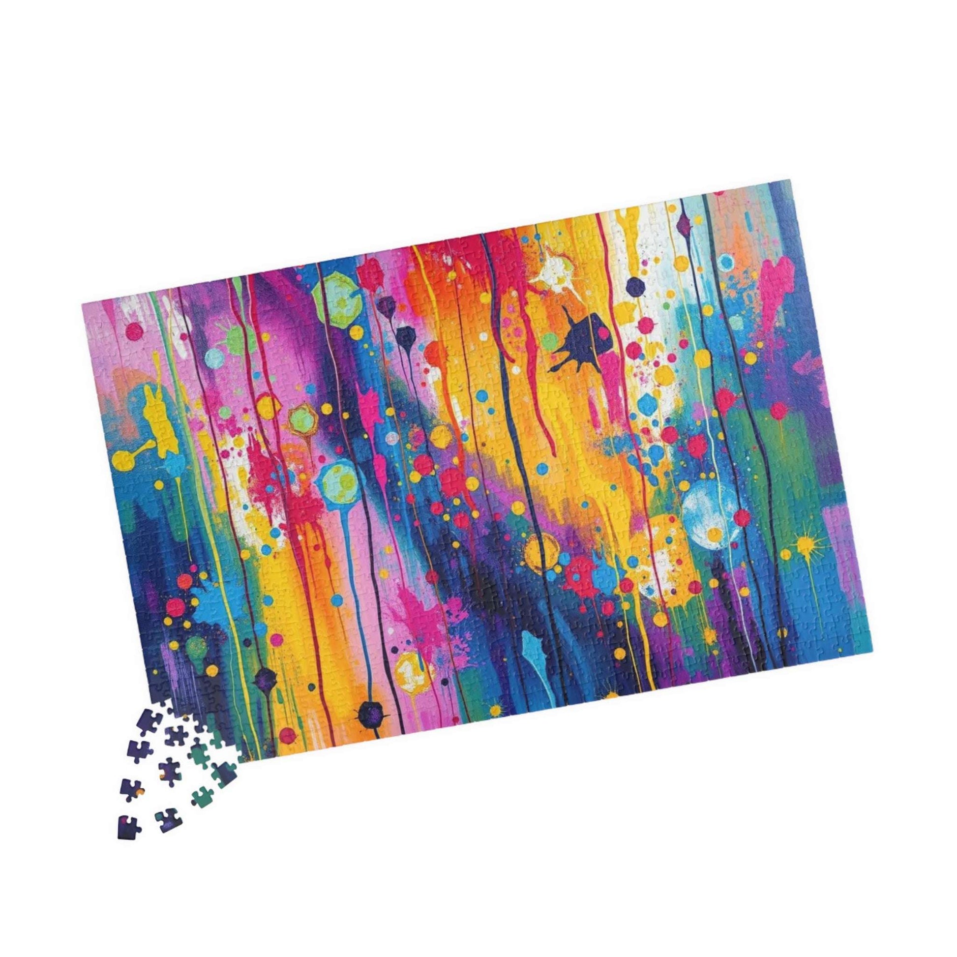 Colorful Abstract Art Jigsaw Puzzle Brain Teaser Puzzle The Puzzle Chest