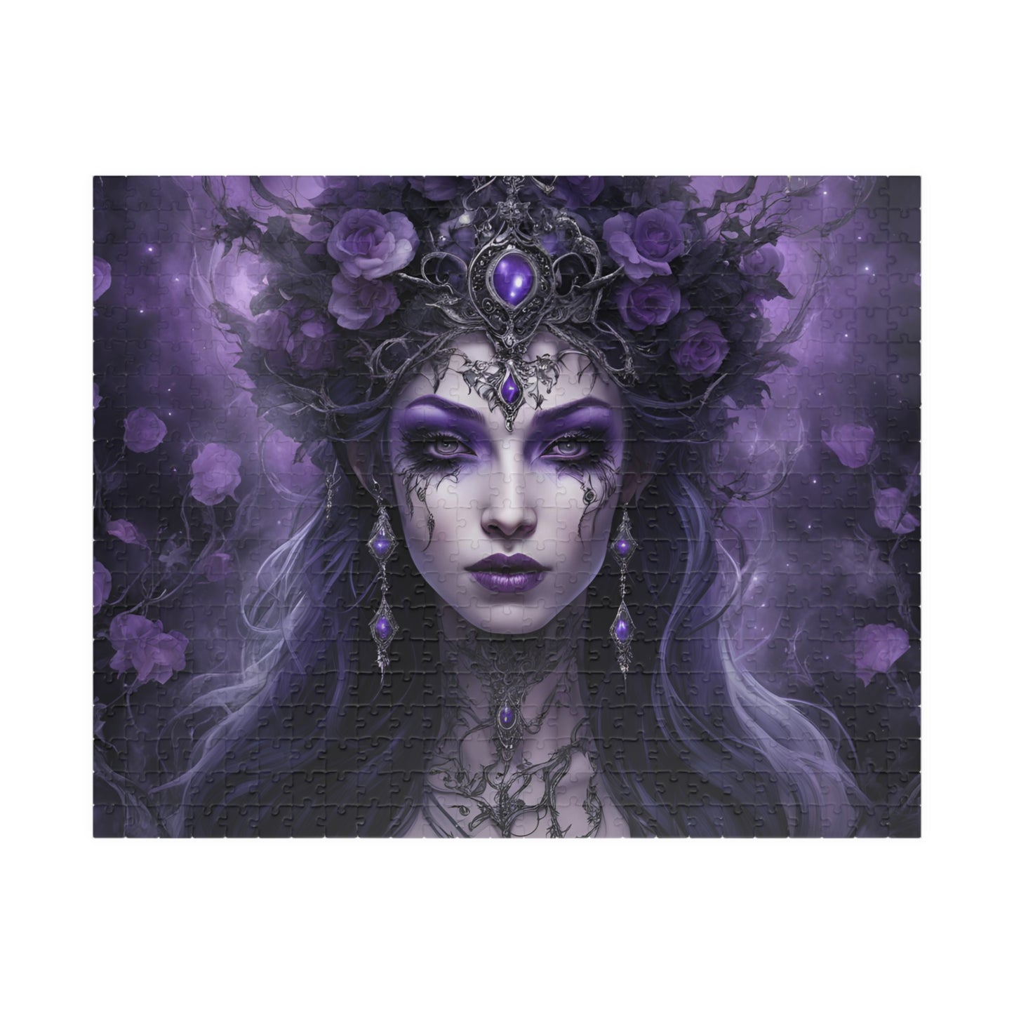 Fairy Queen Gothic Jigsaw Puzzle, 110 252 520 1014-Piece Gifted Unique Game for Adults, Gift Idea for Fantasy Lovers and Puzzle Enthusiasts 520 pcs (Horizontal) Puzzle The Puzzle Chest