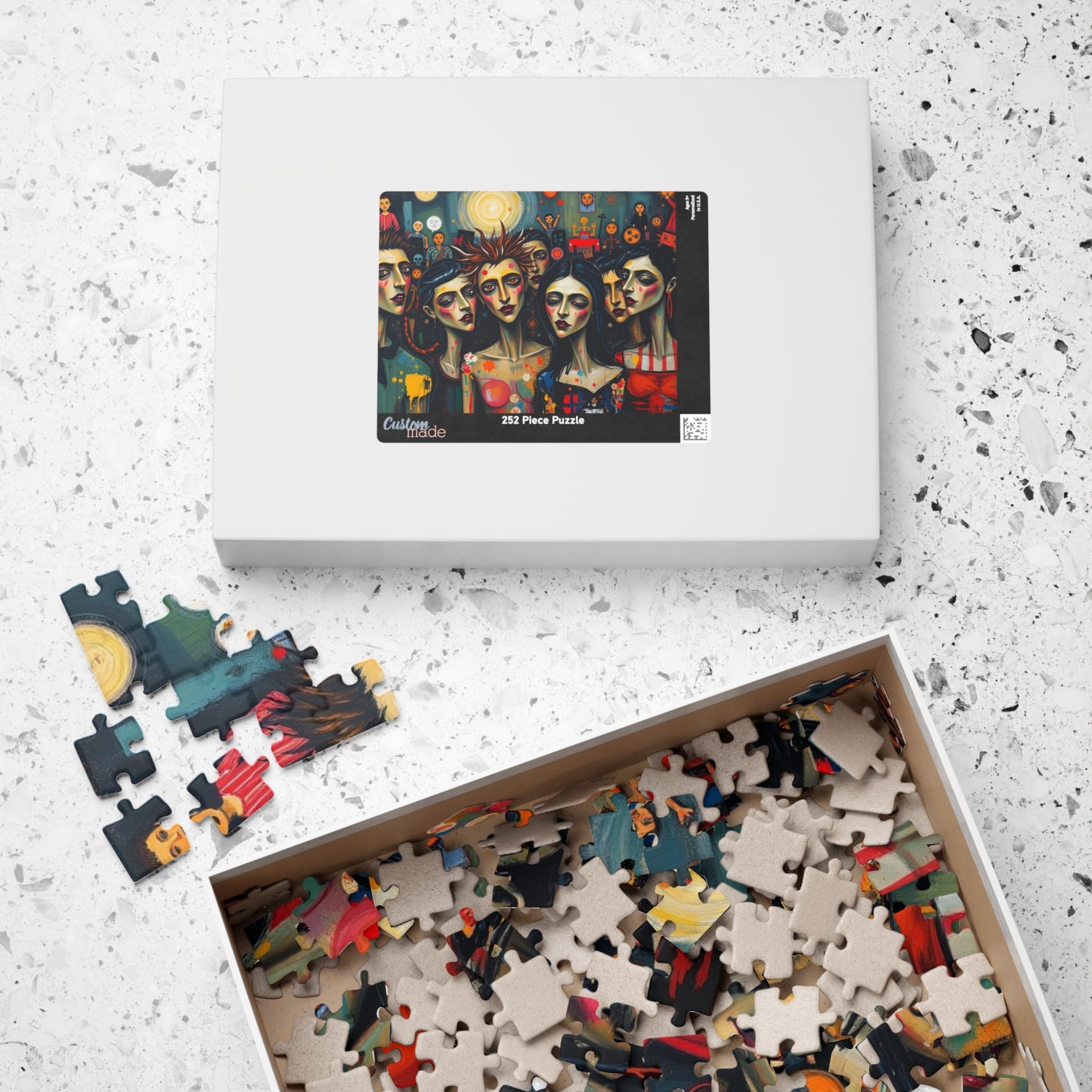 Artistic Gothic Jigsaw Puzzle - Party Scene, Game for Dark Art Lovers, Indoor Activity Solo Fun Entertaining Pastime, Best Puzzle Lover Gift Puzzle The Puzzle Chest