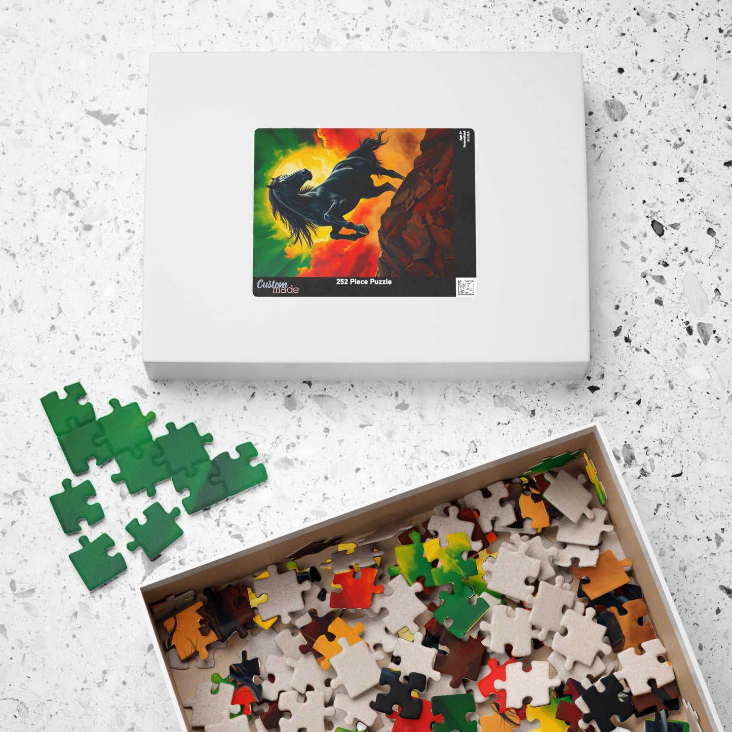 Majestic Horse Puzzle - 110, 252, 520, 1014-piece - Perfect for Horse Lovers, Mindfulness Activity, Family Game Night, Unique Gift Idea Puzzle The Puzzle Chest