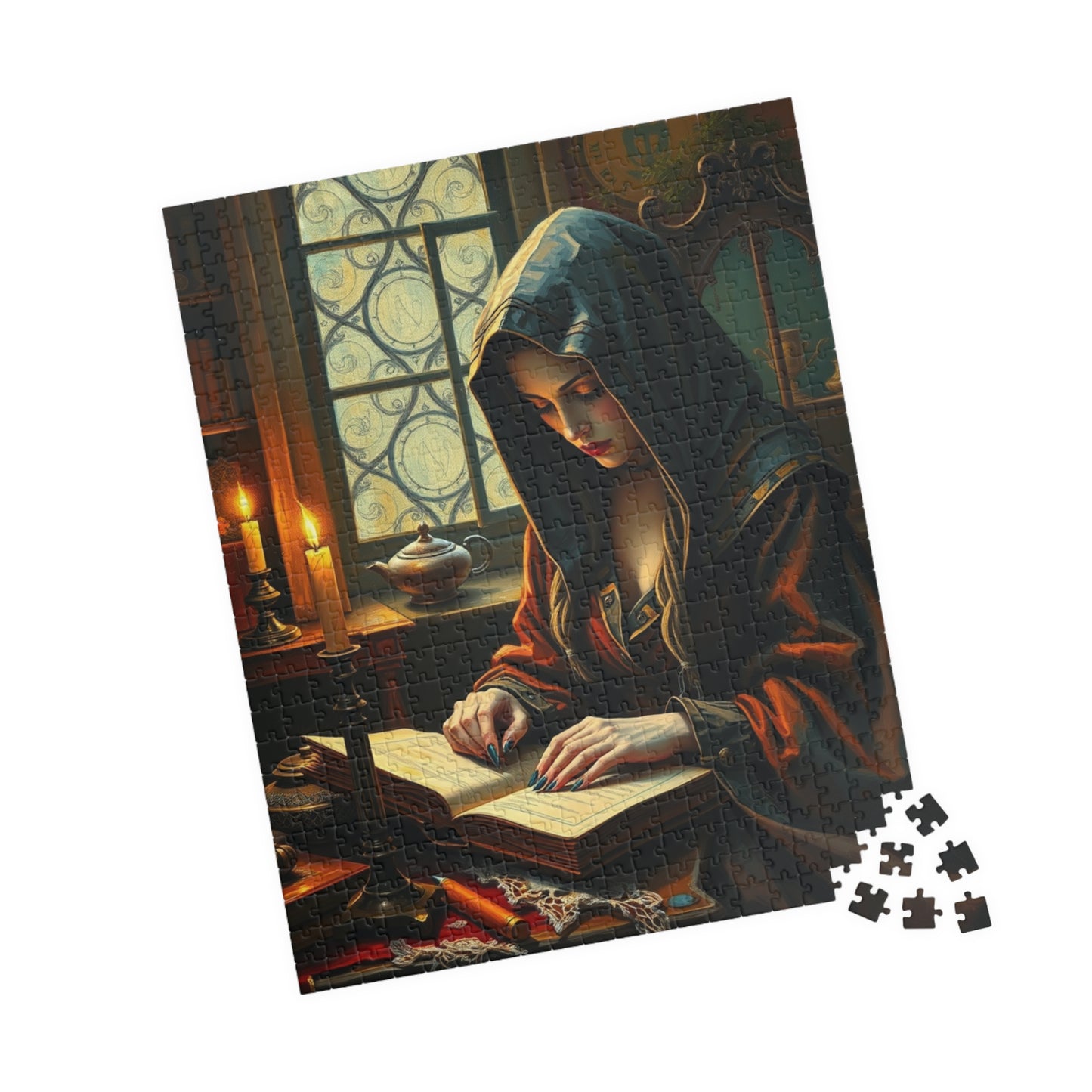 Mystical Gothic Art Puzzle, 110-1014 Piece Study Room Scene, Jigsaw Game for Relaxation, Ideal Gift for Puzzle Lovers, Entertaining Pastime Puzzle The Puzzle Chest