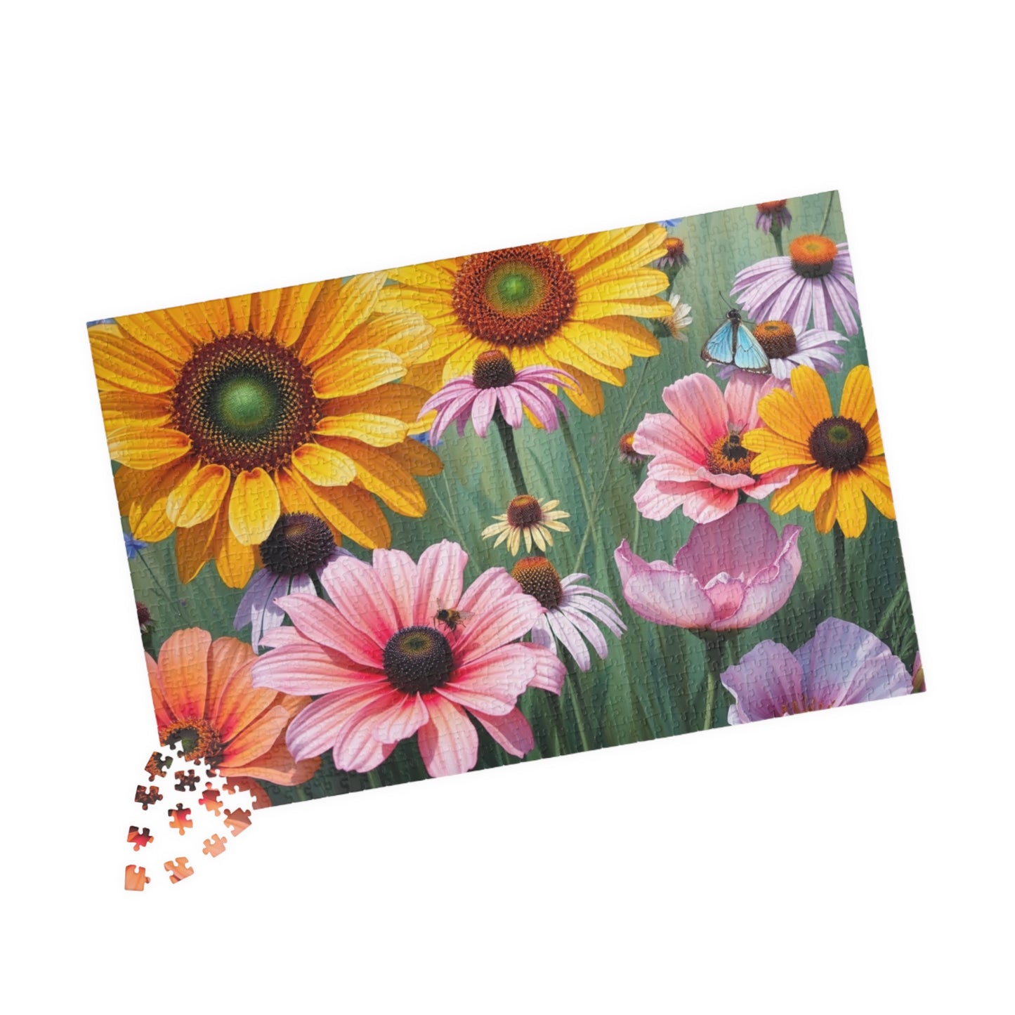 Floral Delight Jigsaw Puzzle - 110-1014 Piece | Perfect Gift for Nature Lover, Home Entertainment, Mindfulness Activity, Indoor Game Puzzle The Puzzle Chest