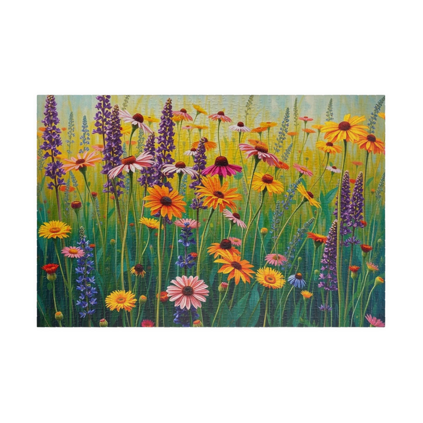 Colorful Floral Puzzle | Fun Family Activity, Gift for Nature Lover and Puzzle Enthusiast, Mindful Rainy-Day Entertainment 1014 pcs (Horizontal) Puzzle The Puzzle Chest