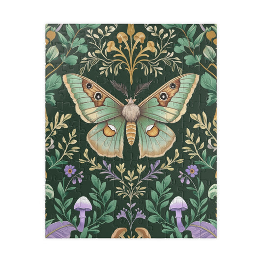 Vintage Butterfly Jigsaw Puzzle, 110-1014 Piece Blossoms and Vines Floral Artwork Jigsaw, Fun Family Activity, Unique Hobby Gift, Relaxing 110 pcs (Vertical) Puzzle The Puzzle Chest