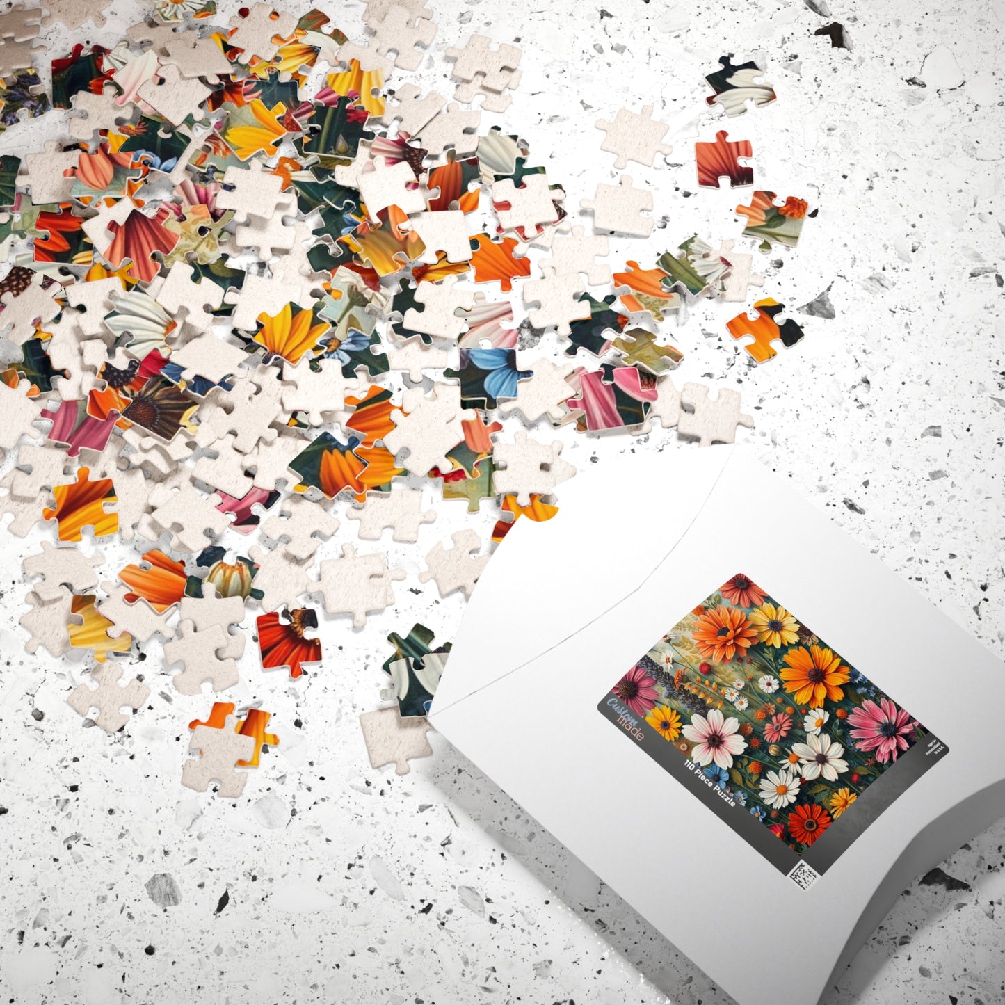 Floral Jigsaw Puzzle, Gift for Flower Lovers, Family Fun Activity, Solo Fun Puzzle The Puzzle Chest