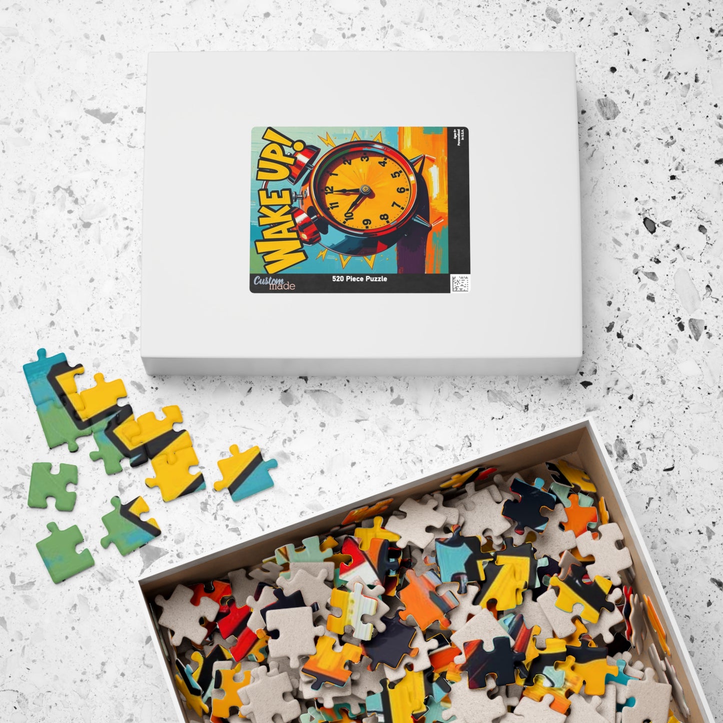 Wake Up! Puzzle, Fun and Bright Pop Art Jigsaw Game for All Ages, Perfect Gift for Adult, Family Game Night Best Home Entertainment Puzzle The Puzzle Chest