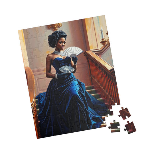 Victorian Afro-American Woman Jigsaw Puzzle, Black Woman Ballroom Dance, Afrocentric Gift for Solo Fun or Family Activity 110 pcs (Vertical) Puzzle The Puzzle Chest