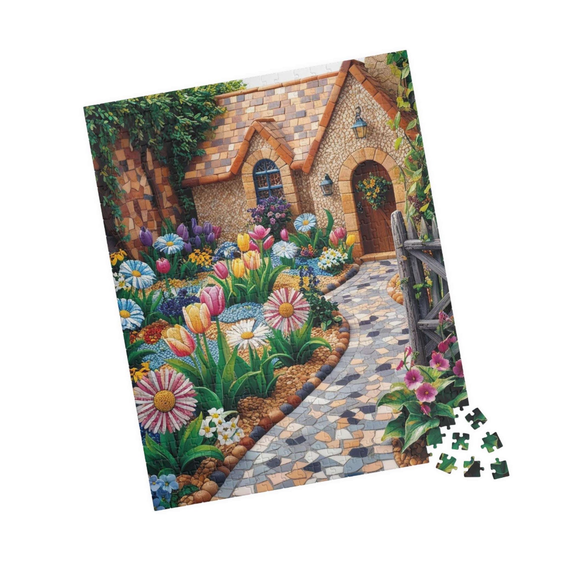 Garden Path Puzzle, 110, 252, 520, 1014-Piece Floral Landscape Jigsaw Game | Relaxing Gift for Puzzle Lovers, Family Activity, Creative Gift Puzzle The Puzzle Chest