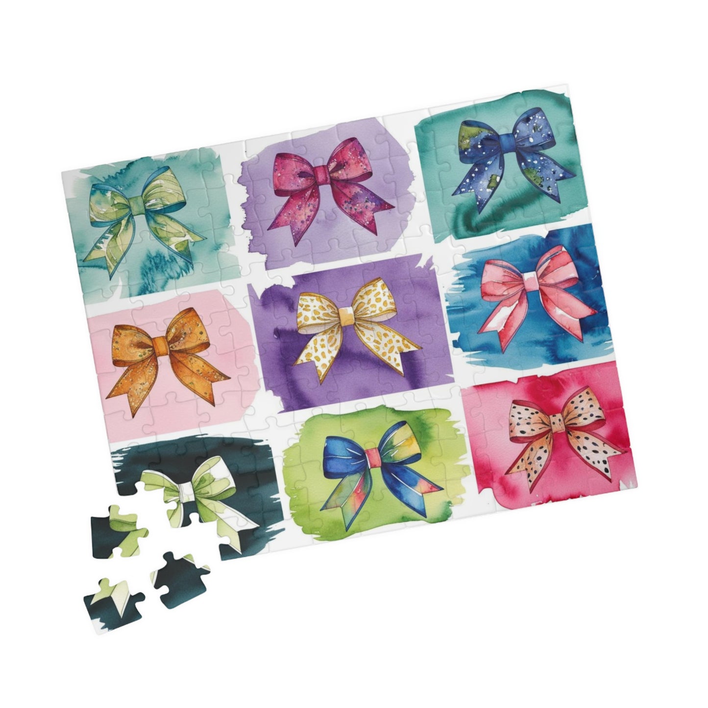 Coquette Ribbon Collage Jigsaw Puzzle, Fun Family Activity, Puzzle Lover Creative Hobby, Mindful Practice, Gift Puzzle The Puzzle Chest