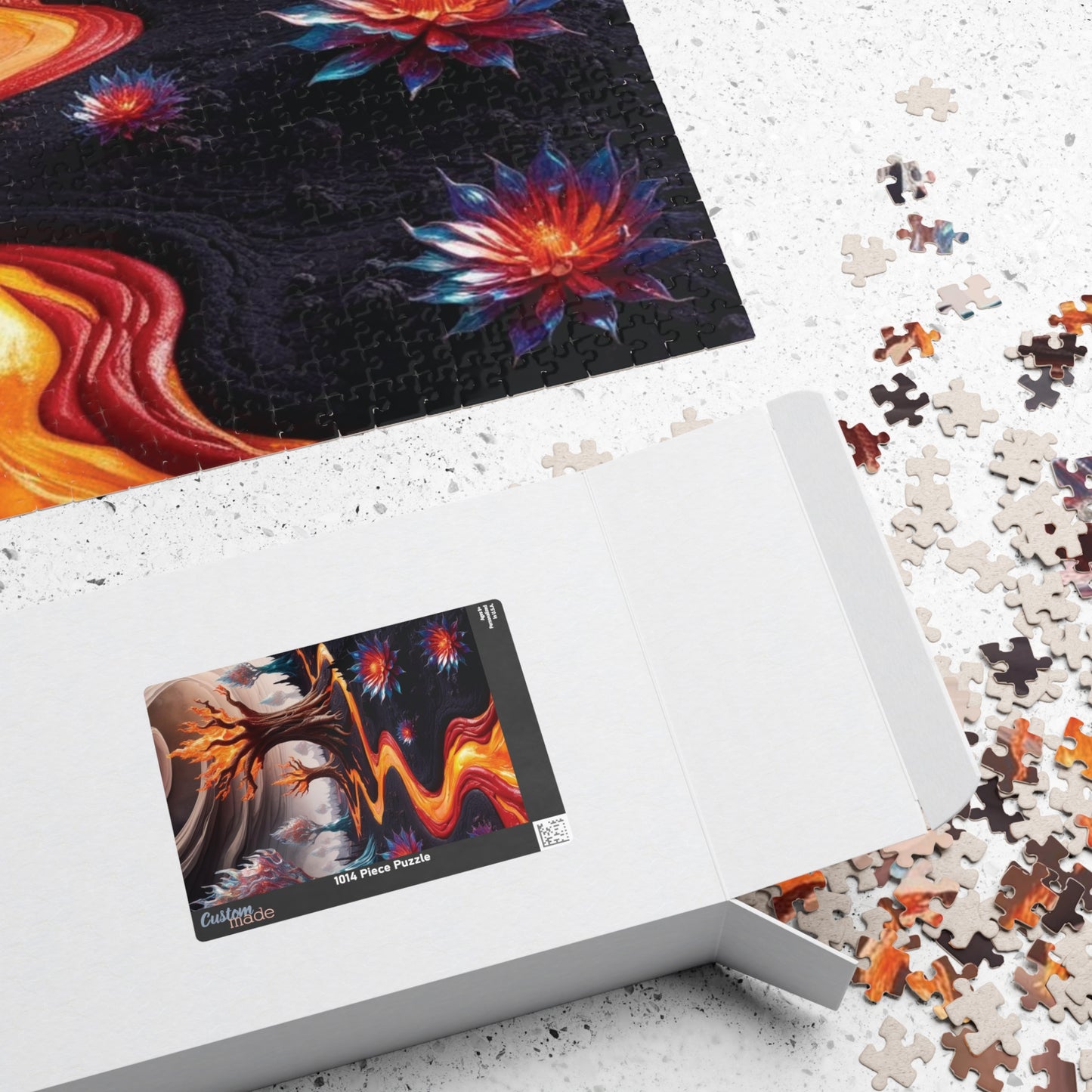 Lava Garden Puzzle, Trippy Fantasy Alien Landscape Jigsaw, Unique Surreal Art, 110 252 1014-Piece Adult Challenging Puzzle Lover Gift, Hobby Puzzle The Puzzle Chest