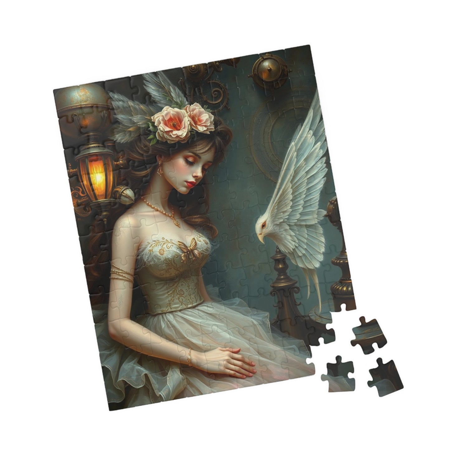 Elegant Steampunk Art Puzzle, Vintage Beauty Puzzle, Unique Gift for Art Lovers, Ideal for Family Game Night, Stress Relief Activity Puzzle The Puzzle Chest