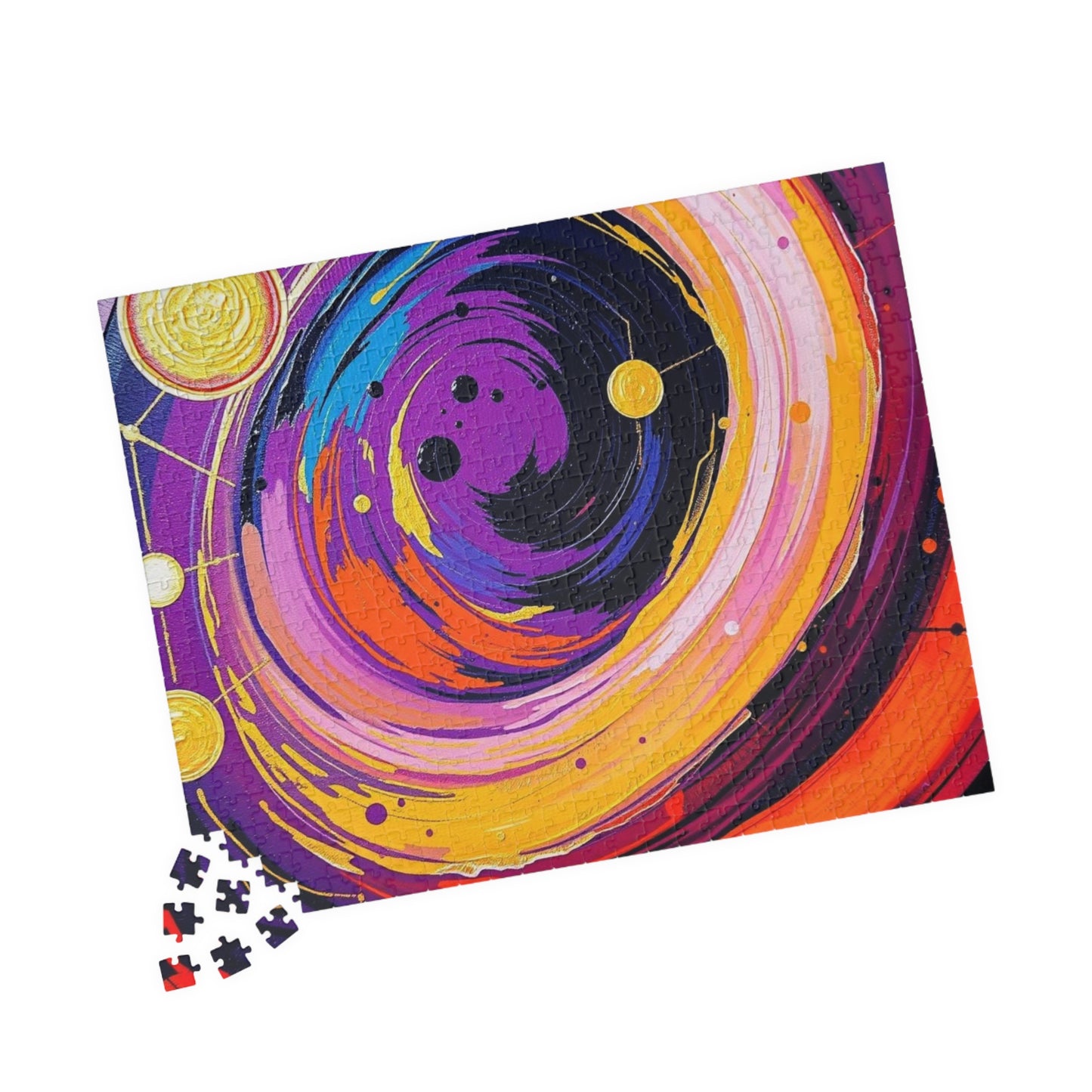 Cosmic Swirl Abstract Puzzle, Space Art Jigsaw Game, Celestial Puzzle, Gift for Astronomy Lover, Family Game Night, Home Decor, Brain Teaser Puzzle The Puzzle Chest