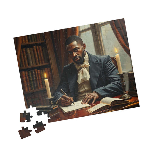 Victorian Afro-American Businessman Jigsaw Game, African American Art 110 pcs (Horizontal) Puzzle The Puzzle Chest