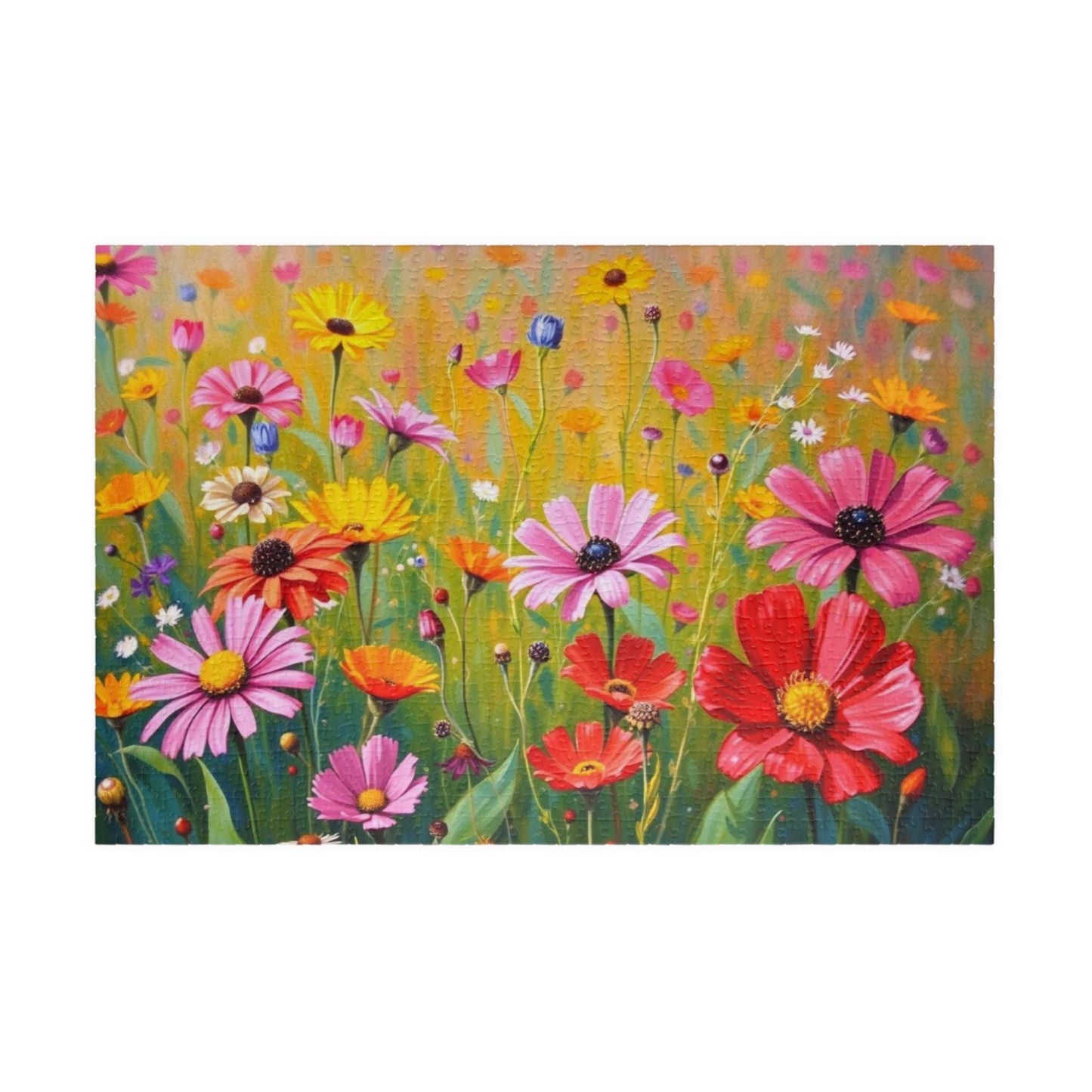 Vibrant Floral Puzzle, Flower Botanical Jigsaw Game for Adults, Gift for Nature Lovers and Family Fun Game Nights, Mindfulness Activity 1014 pcs (Horizontal) Puzzle The Puzzle Chest