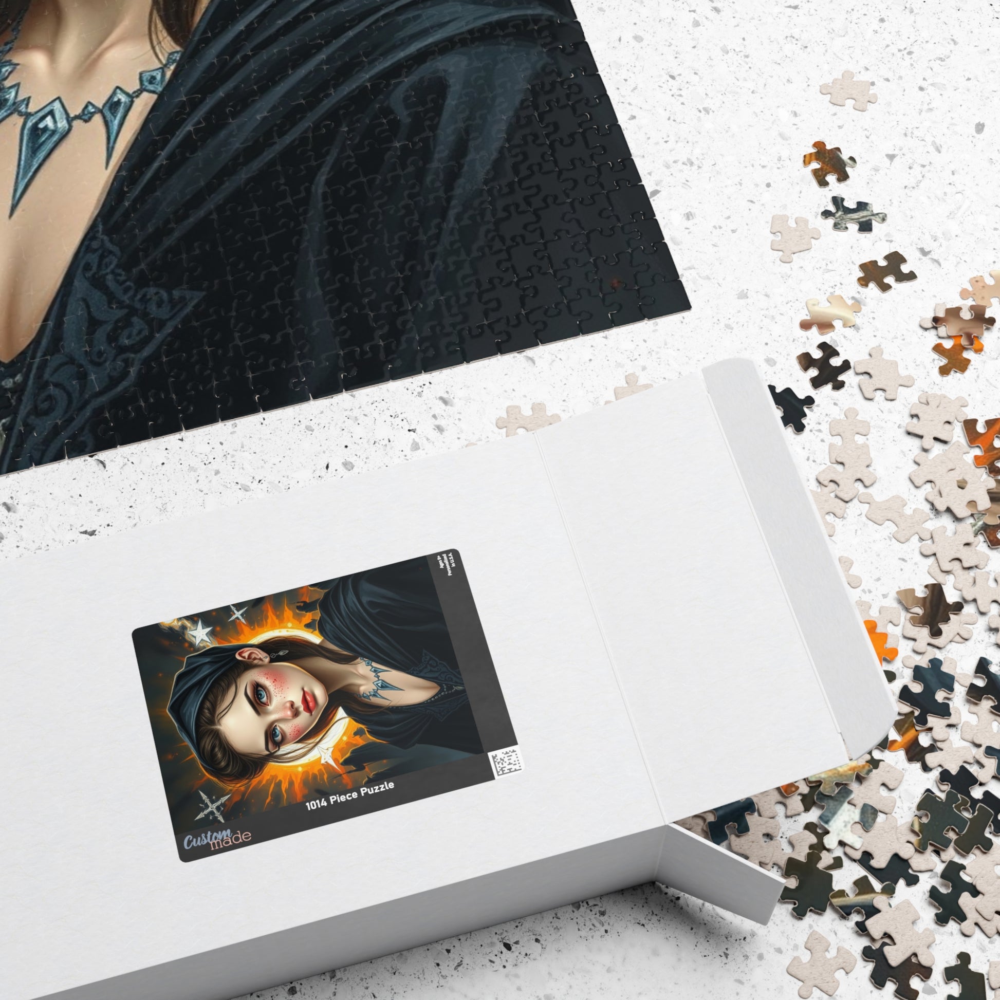 Mystical Woman Portrait Puzzle, Gothic Fantasy Art Jigsaw for Adults, Perfect Holiday Gift for Puzzle Lover, Family Activity or Solo Fun Puzzle The Puzzle Chest