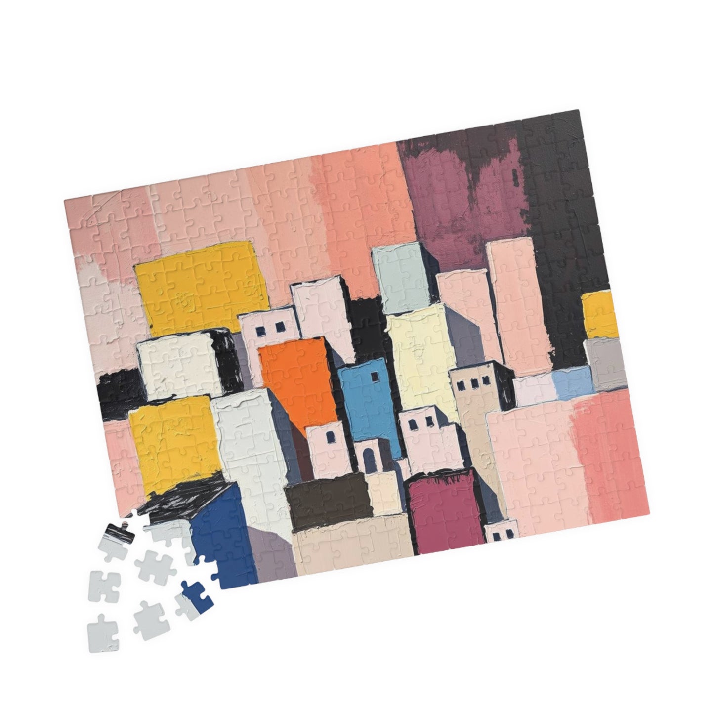 Abstract Cityscape Jigsaw Puzzle - Artistic Puzzle for Relaxation, Home Entertainment, Gift for Adults, Family Fun, Unique Art Experience Puzzle The Puzzle Chest