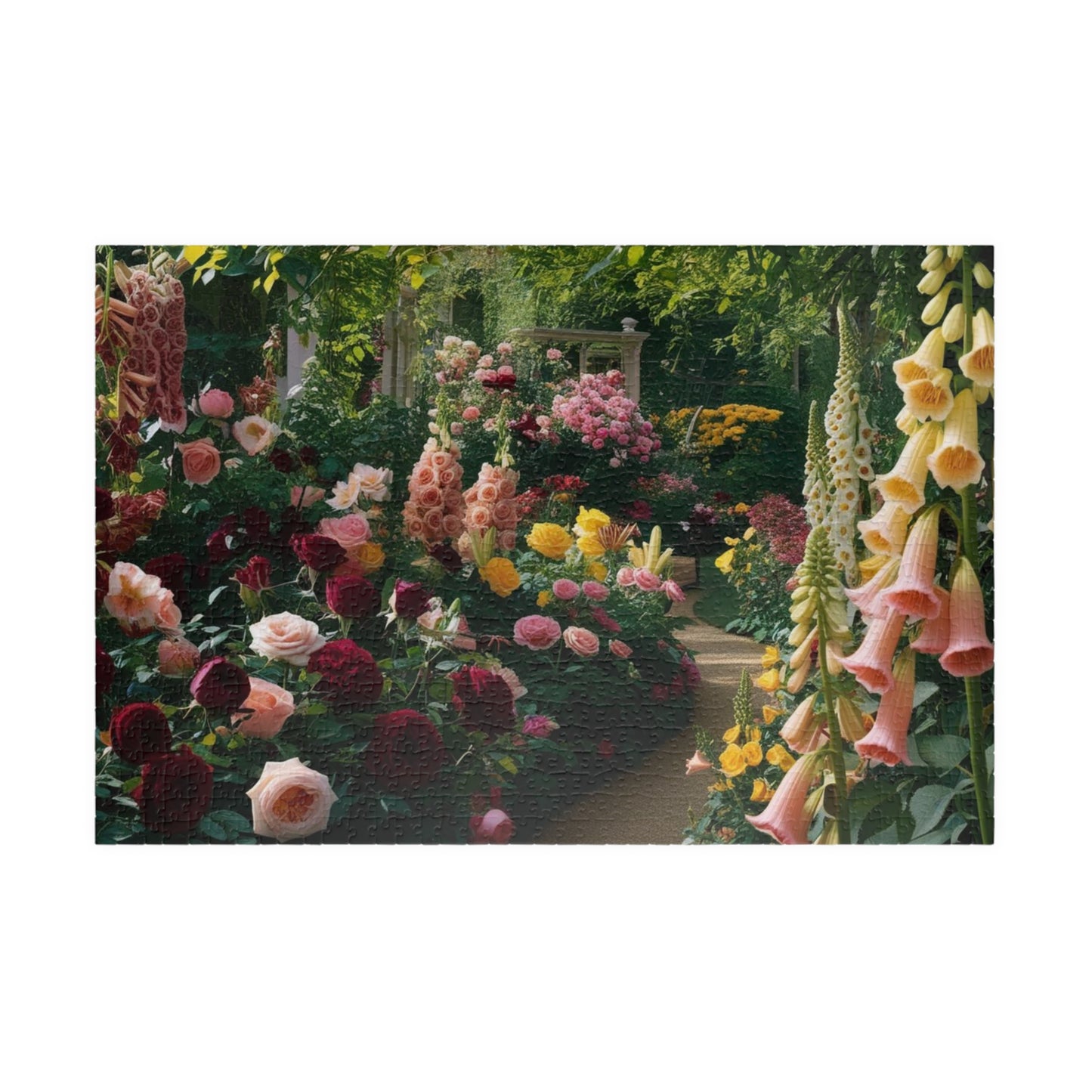 Garden Floral Puzzle, Relaxing Nature Scene, 110, 252, 520, 1014-piece Flower Adult Jigsaw Game, Family Fun, Gifts, Gardening Enthusiasts 1014 pcs (Horizontal) Puzzle The Puzzle Chest