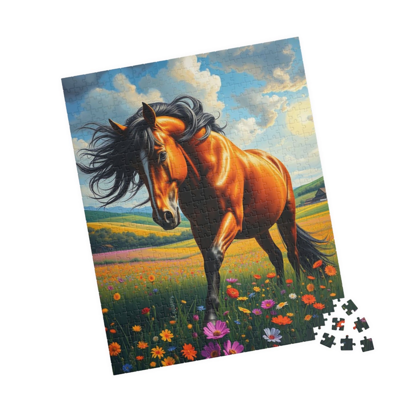 Majestic Horse Puzzle - 110, 252, 520, 1014-pieces - Perfect Gift for Horse Lovers, Family Fun, Game Night, Art Enthusiasts Puzzle The Puzzle Chest